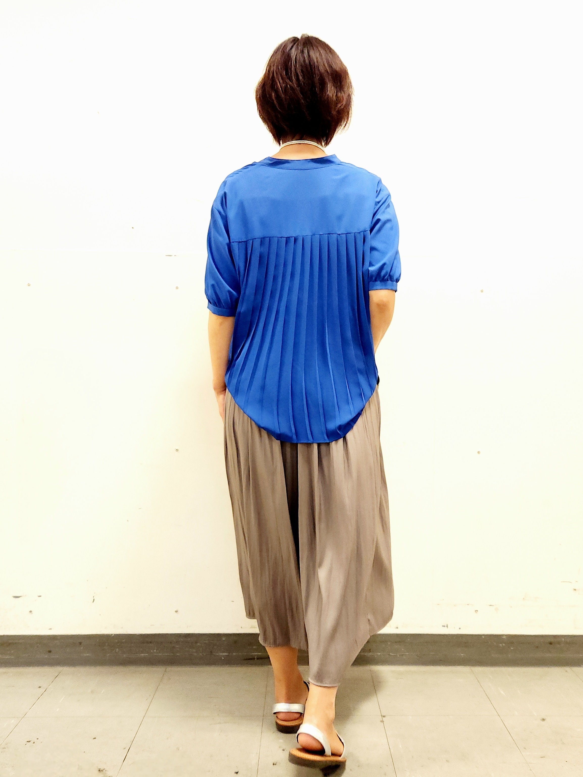 mayumayuさんの「Reflect｜【手洗い可】異素材ドッキングブラウス」を使ったコーディネート