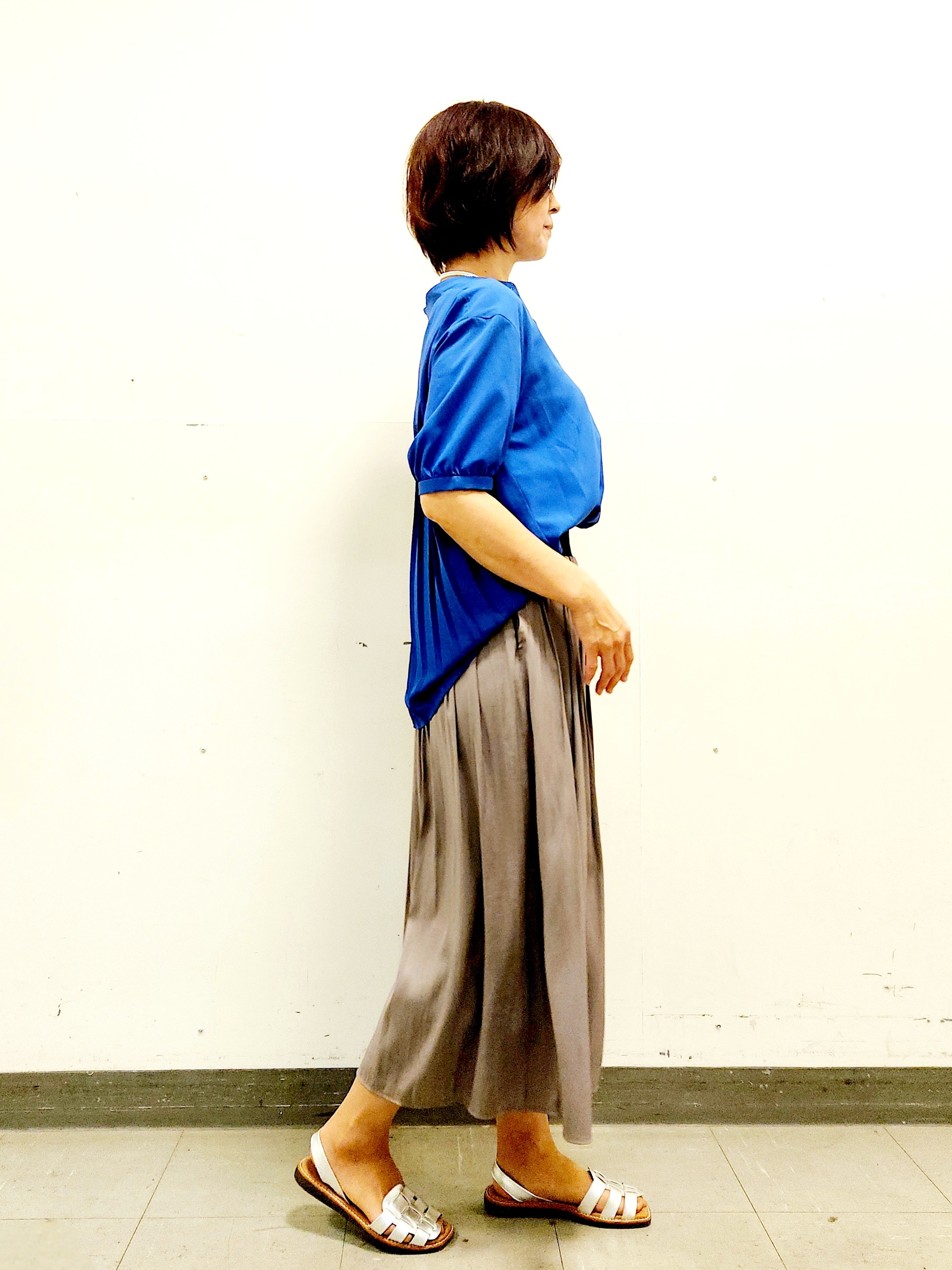 mayumayuさんの「Reflect｜【手洗い可】異素材ドッキングブラウス」を使ったコーディネート