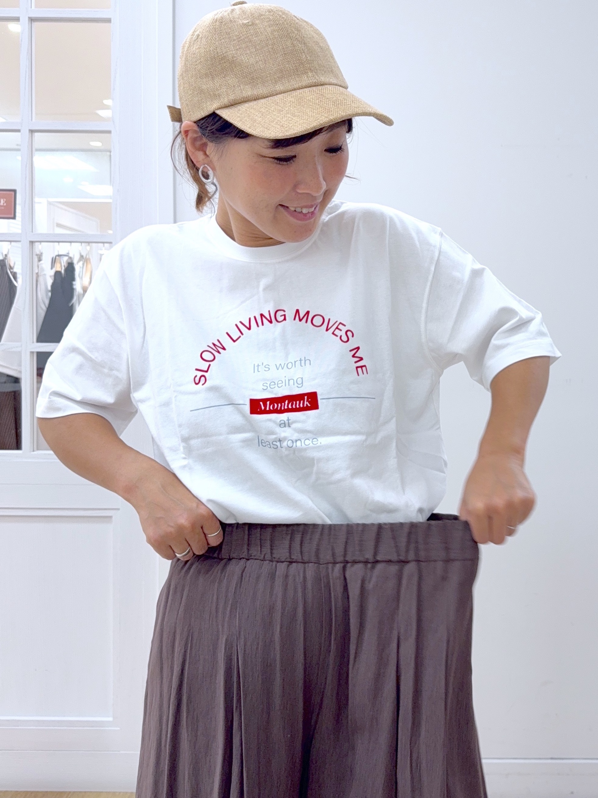 Osawaさんの「Dessin｜麻調キャップ」を使ったコーディネート