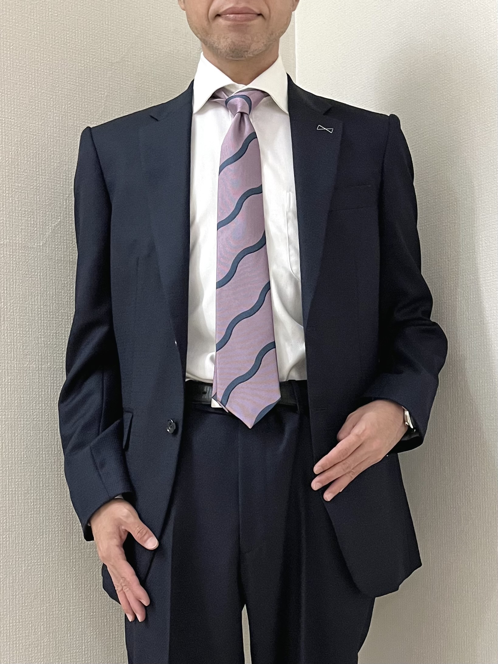 URAさんの「TAKEO KIKUCHI｜【Made in JAPAN】立菱（たてびし）スーツ」を使ったコーディネート