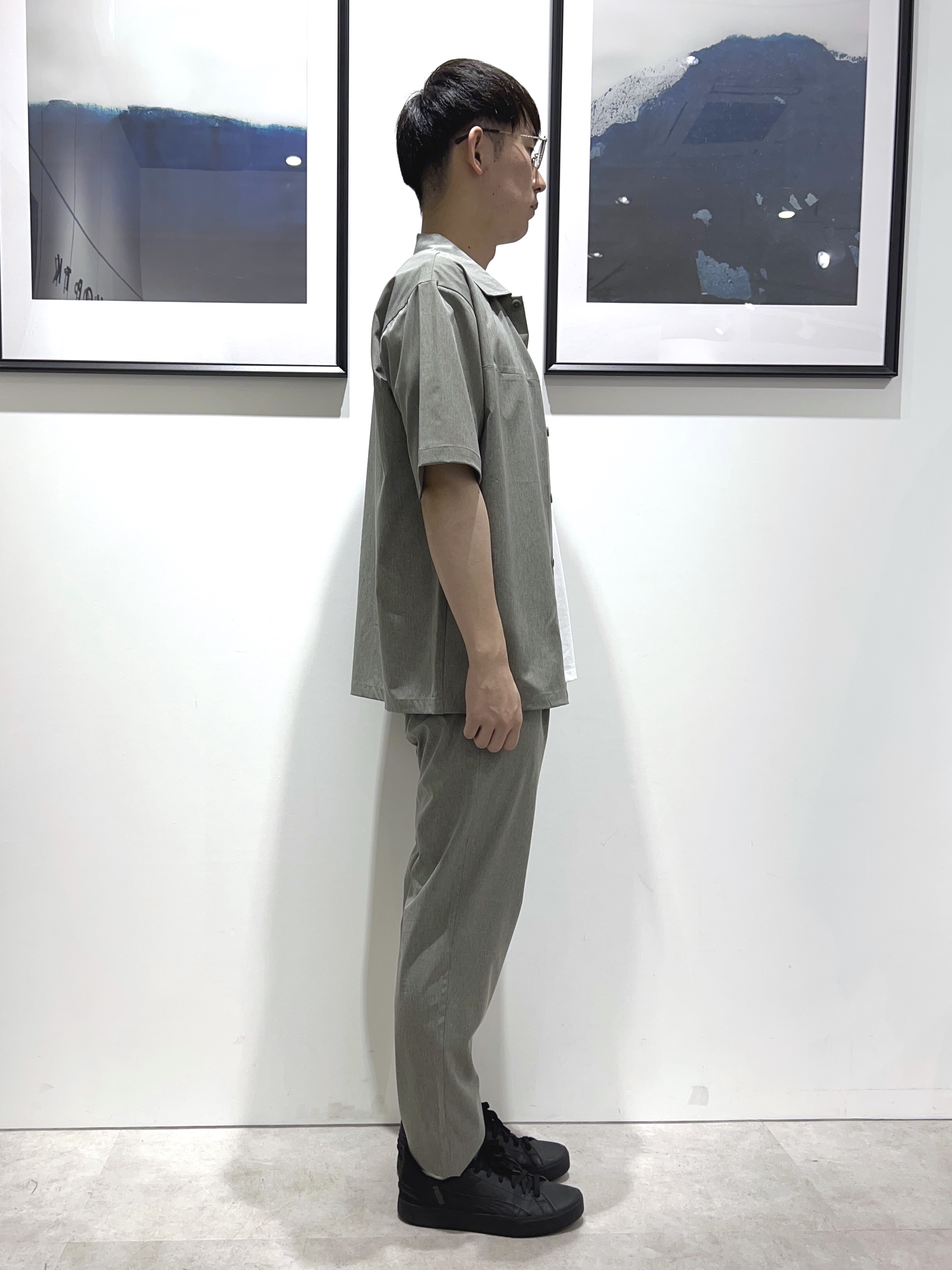。さんの「THE SHOP TK｜【吸水速乾／接触冷感／防シワ／マシンウォッシャブル】ハイドロクール 半袖シャツ」を使ったコーディネート