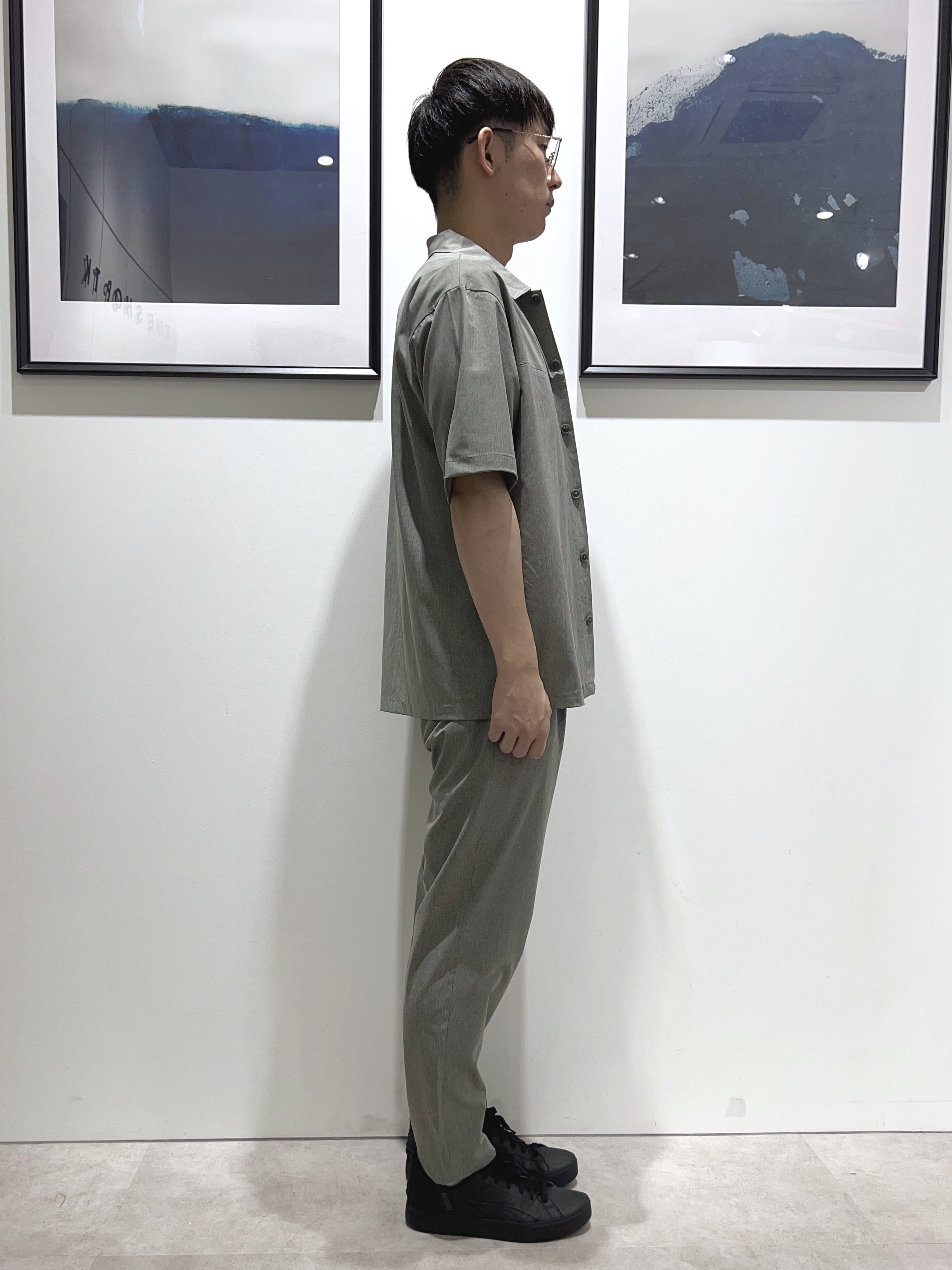 。さんの「THE SHOP TK｜【吸水速乾／接触冷感／防シワ／マシンウォッシャブル】ハイドロクール 半袖シャツ」を使ったコーディネート