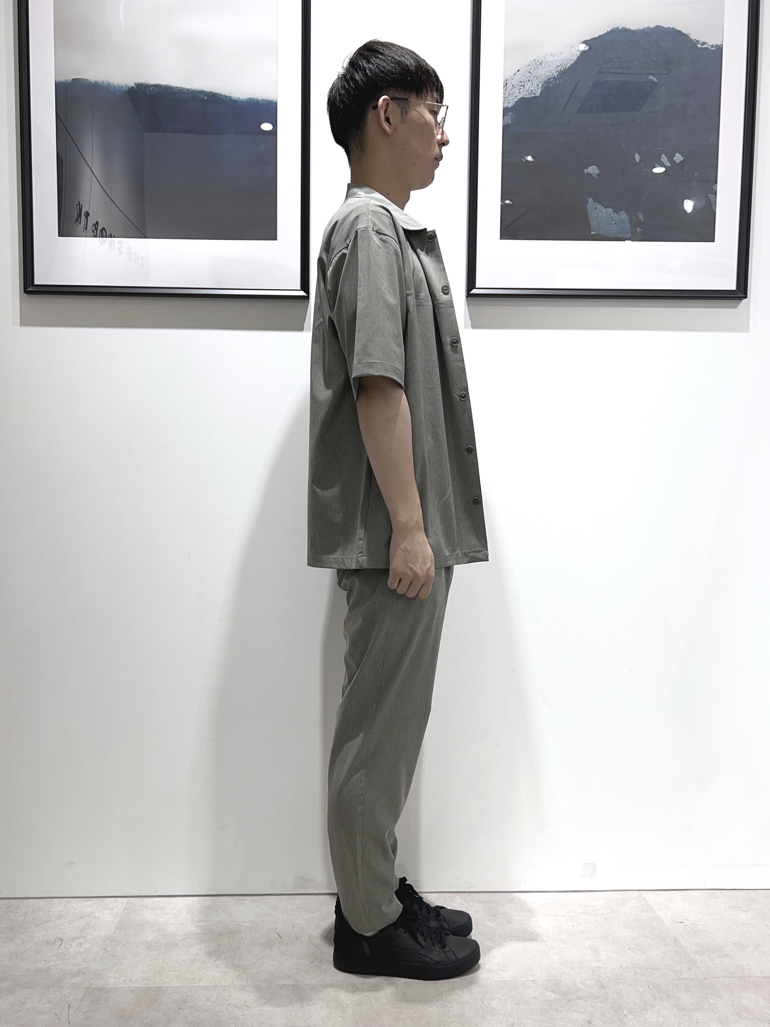 。さんの「THE SHOP TK｜【吸水速乾／接触冷感／防シワ／マシンウォッシャブル】ハイドロクール 半袖シャツ」を使ったコーディネート