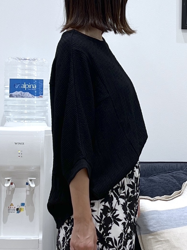 canaさんの「Dessin｜シュリンクジャージ カットソー」を使ったコーディネート
