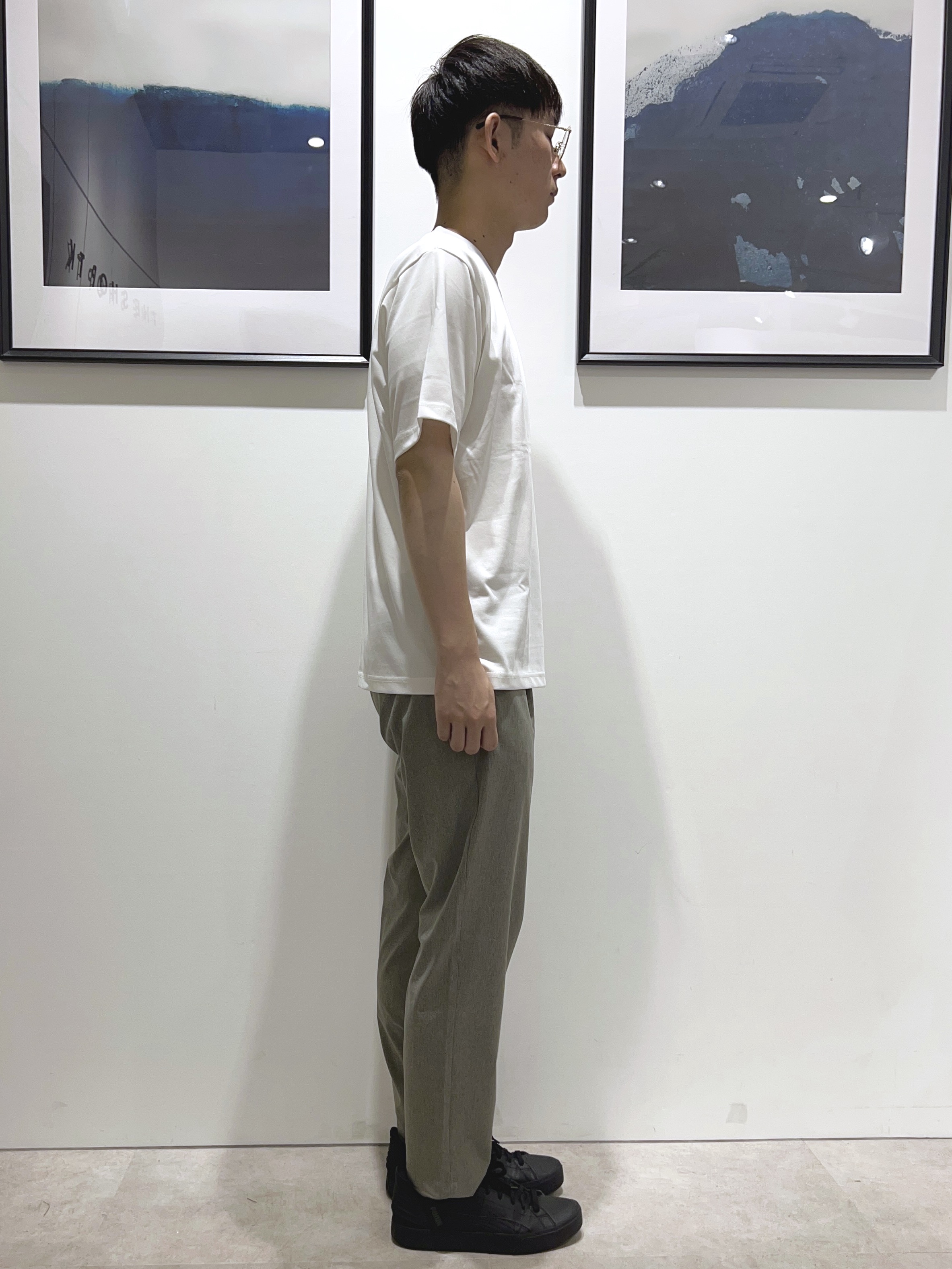 。さんの「THE SHOP TK｜ワンポイント刺繍 半袖Tシャツ 洗濯機OK」を使ったコーディネート