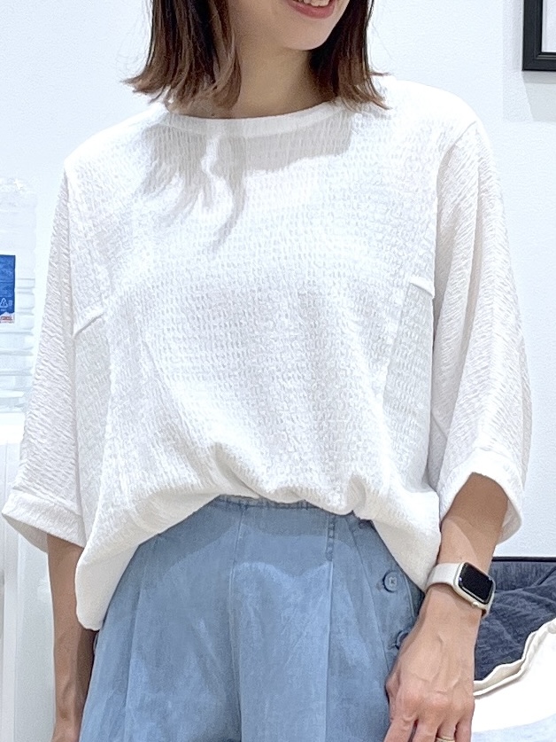 canaさんの「Dessin｜シュリンクジャージ カットソー」を使ったコーディネート