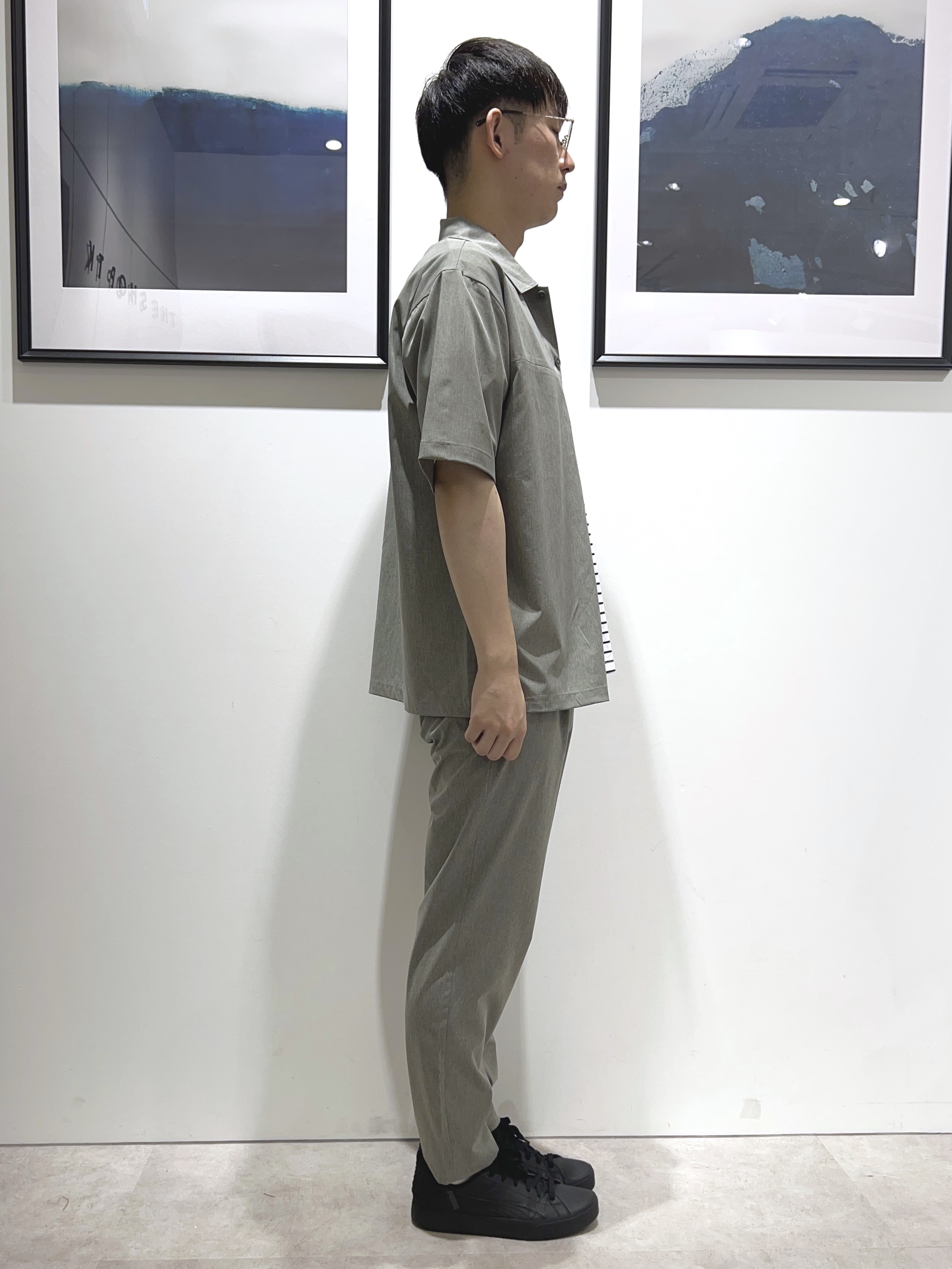 。さんの「THE SHOP TK｜【吸水速乾／接触冷感／防シワ／マシンウォッシャブル】ハイドロクール 半袖シャツ」を使ったコーディネート