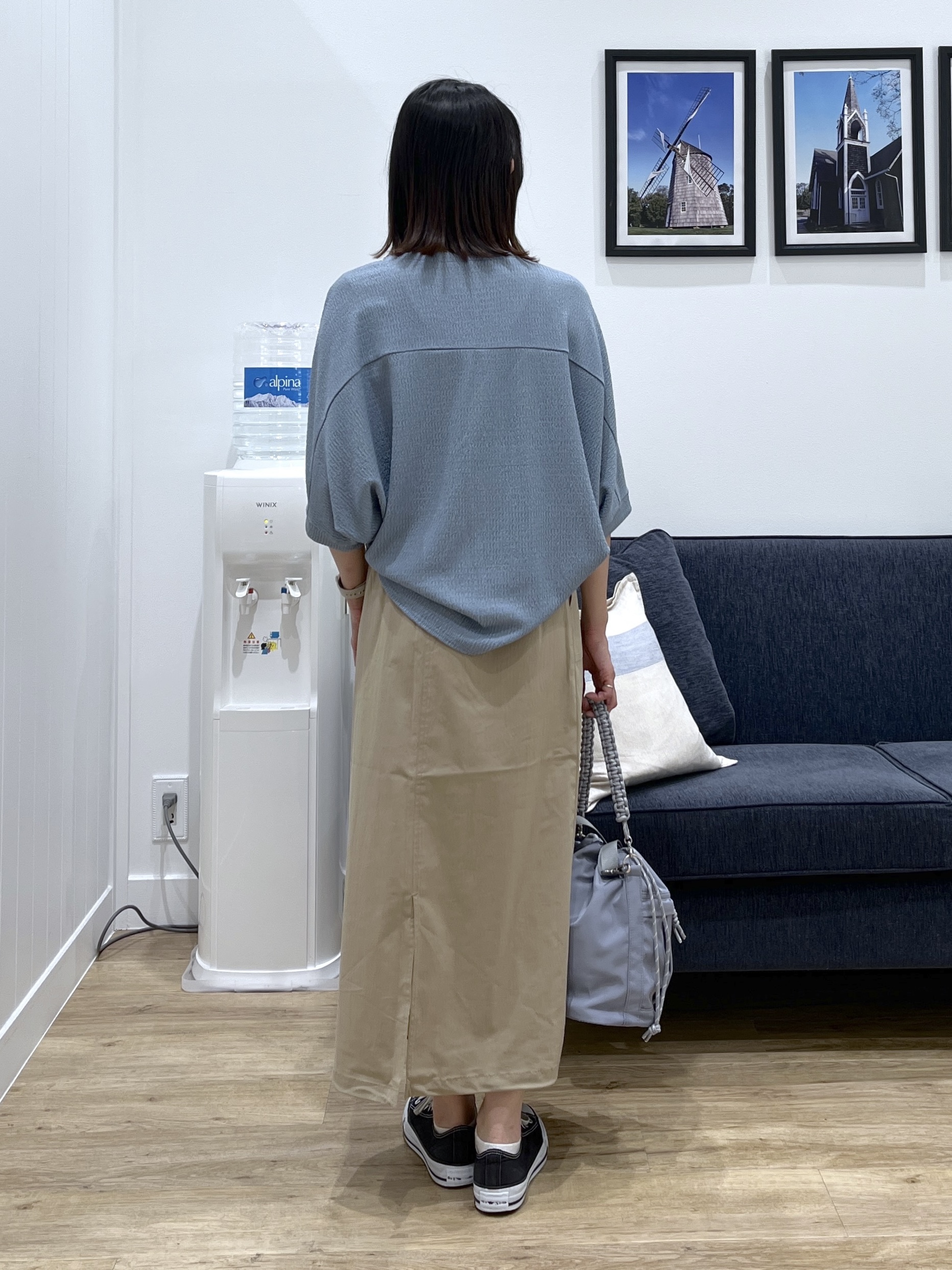 canaさんの「Dessin｜シュリンクジャージ カットソー」を使ったコーディネート