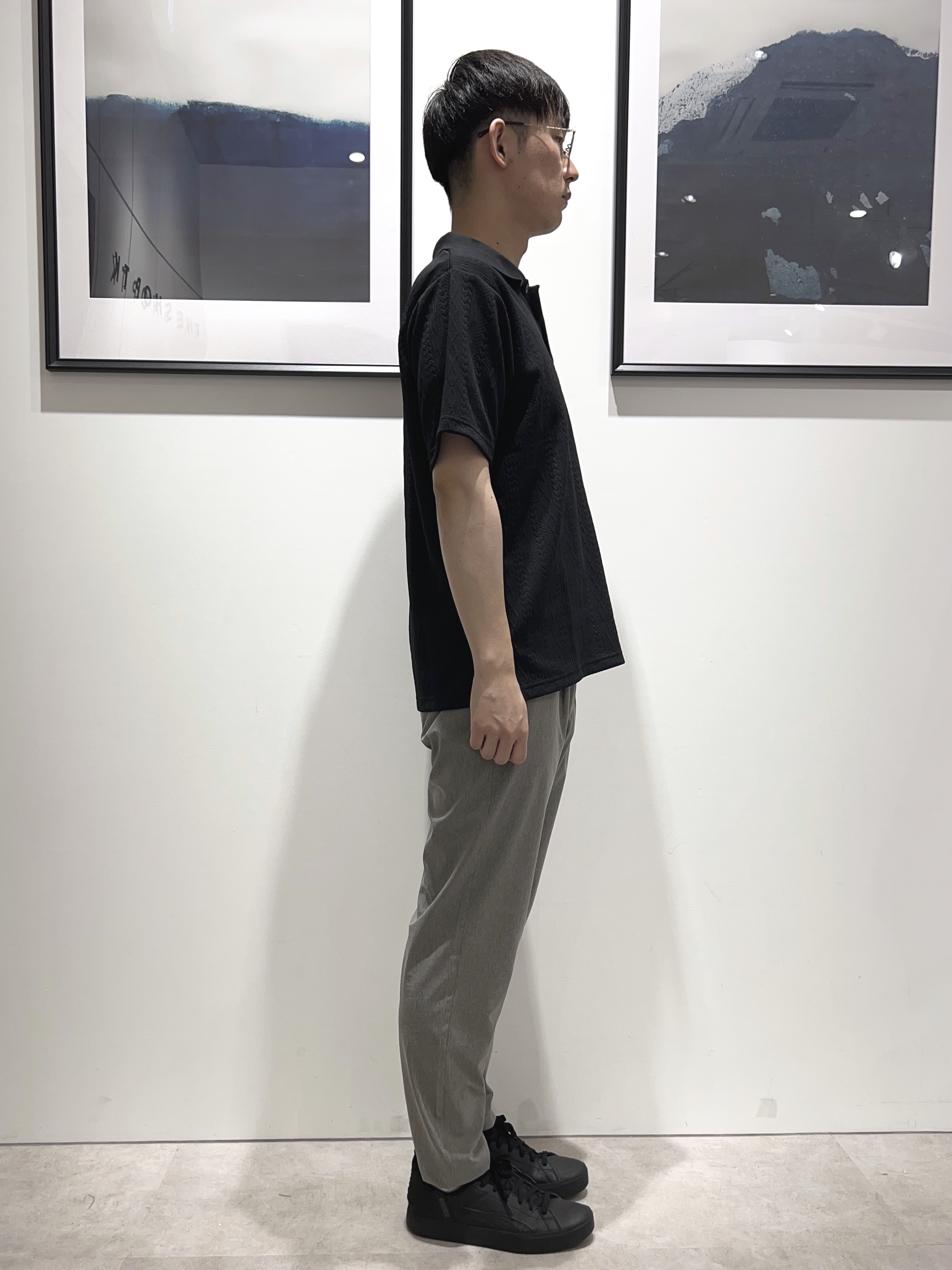 。さんの「THE SHOP TK｜【シンプルすぎない大人の表情】ケーブルフクレポロシャツ 吸水速乾/UVケア/洗濯機OK」を使ったコーディネート