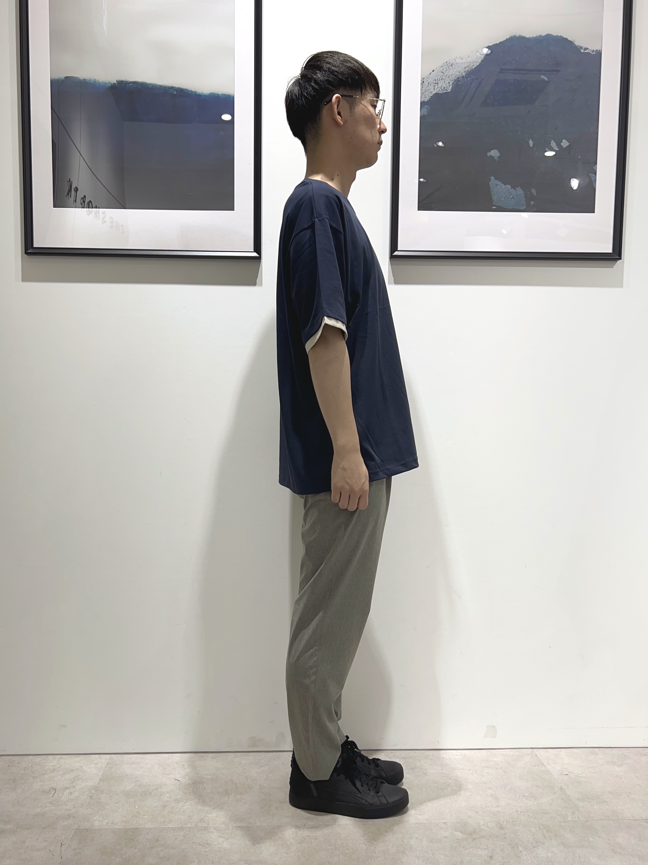 。さんの「THE SHOP TK｜【マシンウォッシャブル】袖レイヤード半袖Tシャツ」を使ったコーディネート