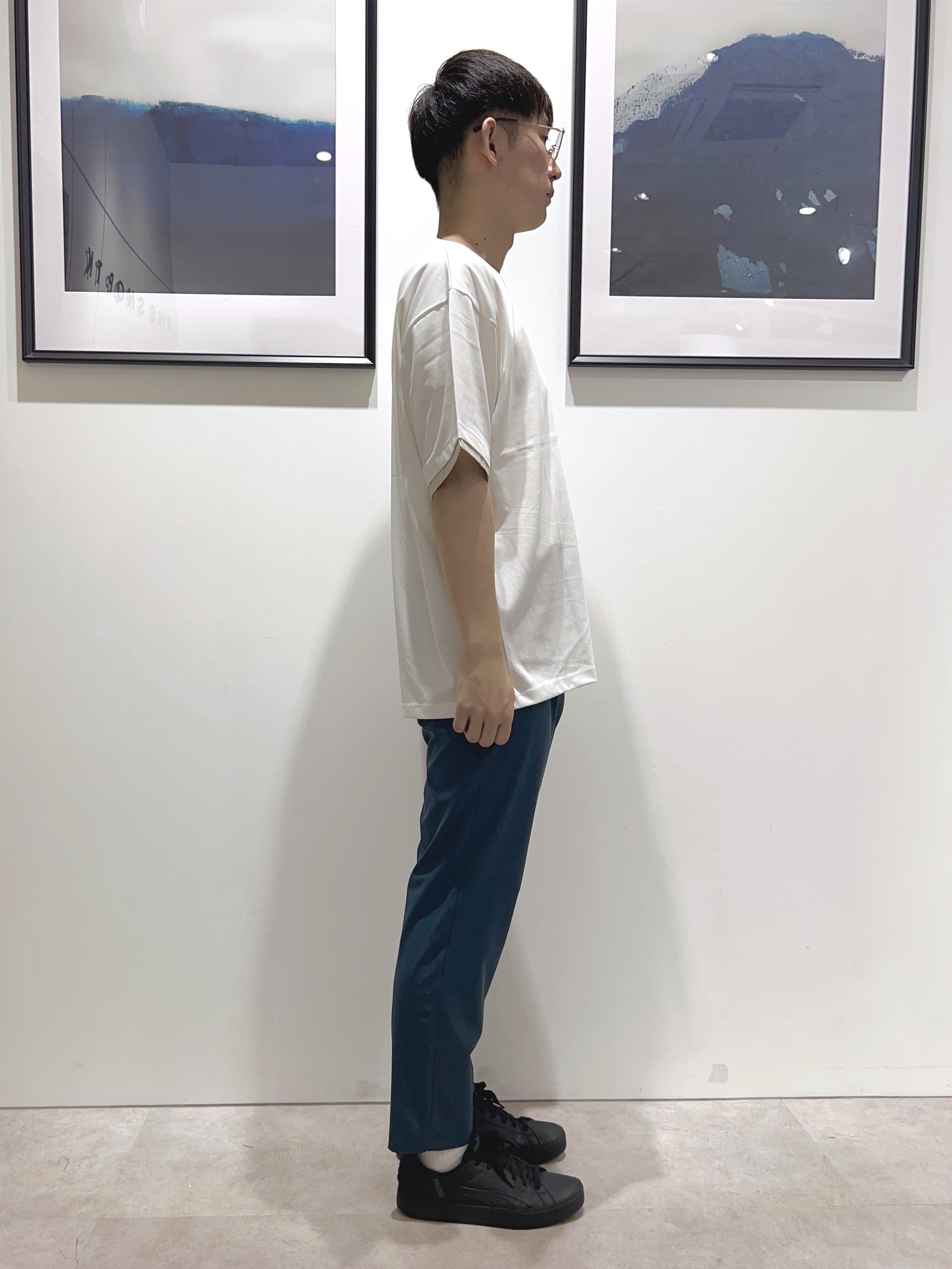 。さんの「THE SHOP TK｜【マシンウォッシャブル】袖レイヤード半袖Tシャツ」を使ったコーディネート
