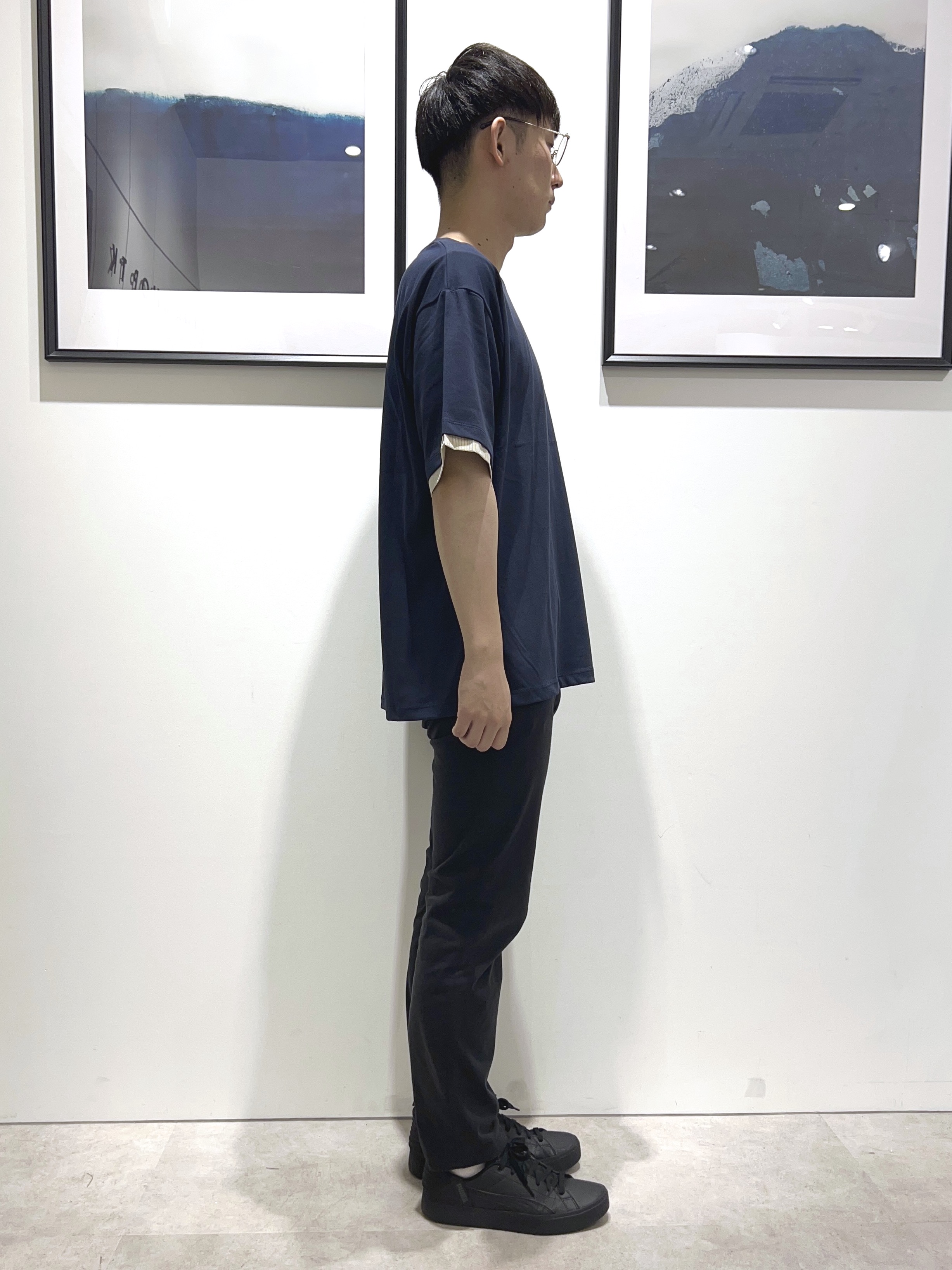 。さんの「THE SHOP TK｜【マシンウォッシャブル】袖レイヤード半袖Tシャツ」を使ったコーディネート