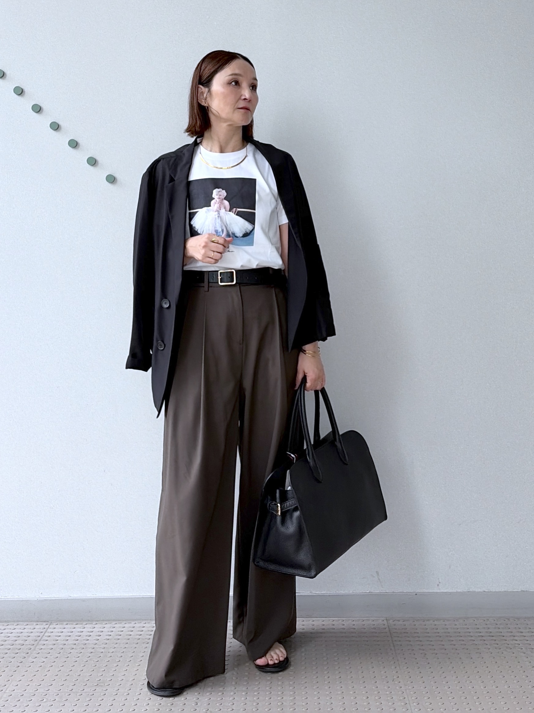 yoshikadoさんの「DRESSTERIOR｜【別注】マリリンモンロー/カラープリントTシャツ」を使ったコーディネート