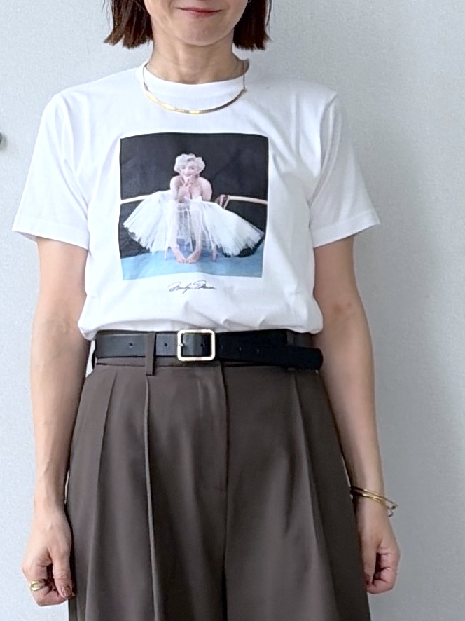 yoshikadoさんの「DRESSTERIOR｜【別注】マリリンモンロー/カラープリントTシャツ」を使ったコーディネート