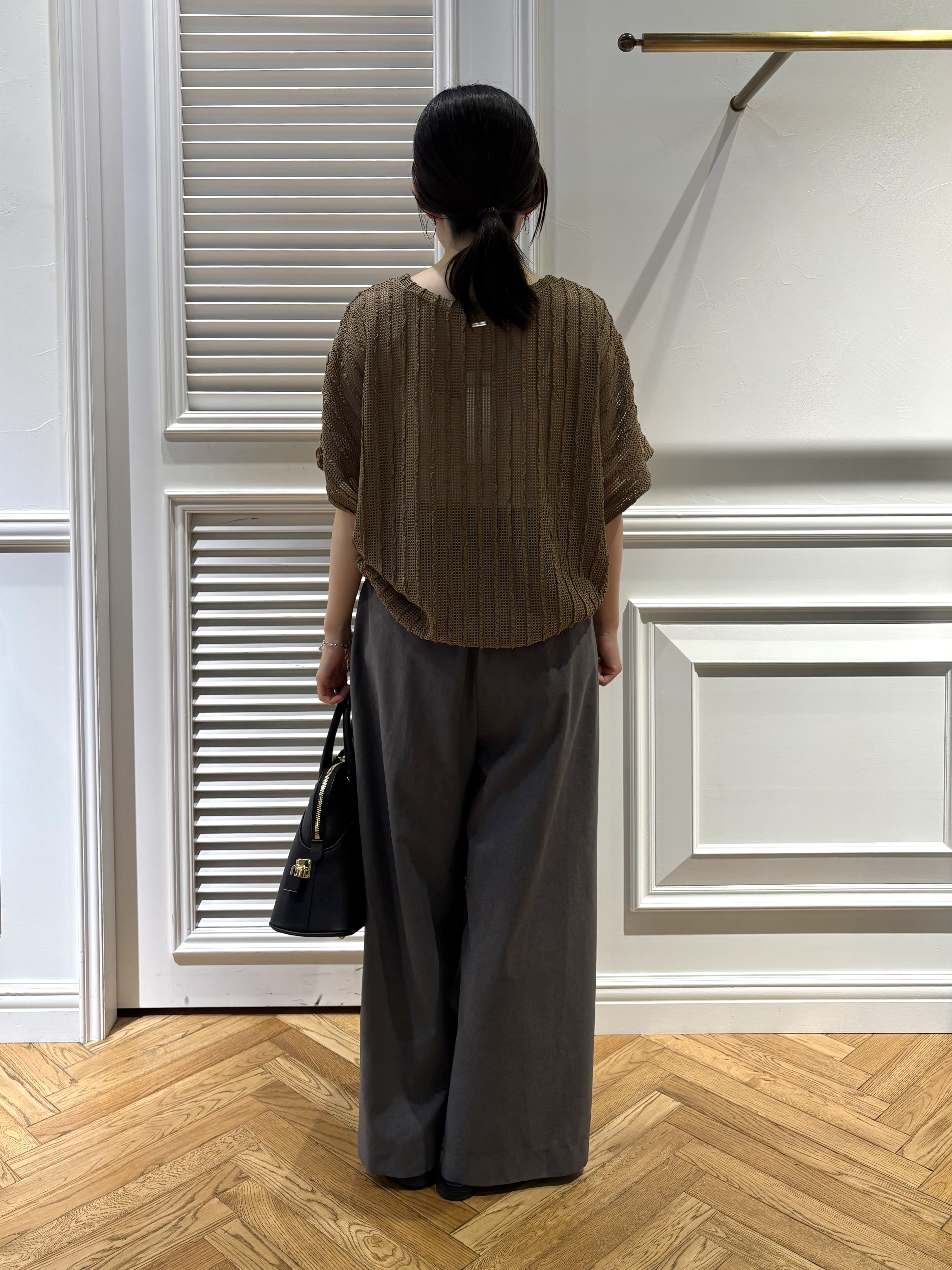 cocoさんの「DRESSTERIOR｜シアーメッシュプルオーバー」を使ったコーディネート