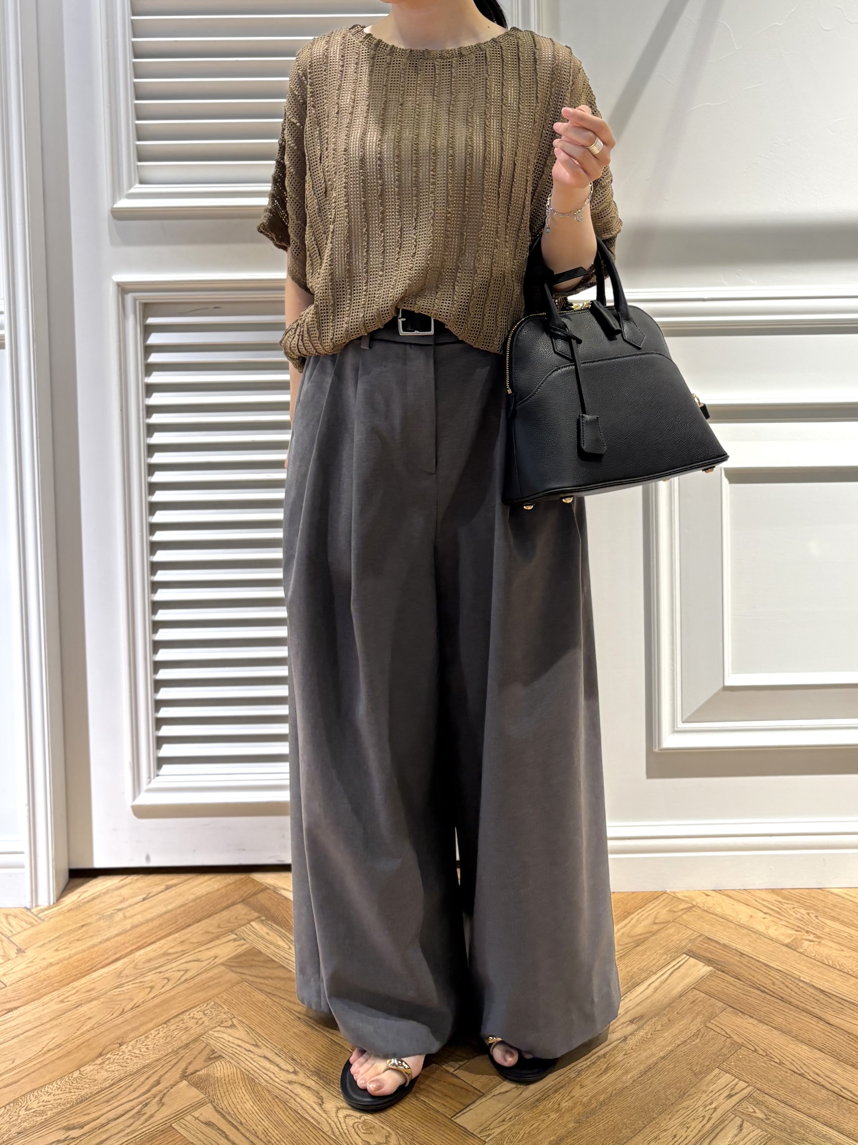 cocoさんの「DRESSTERIOR｜シアーメッシュプルオーバー」を使ったコーディネート