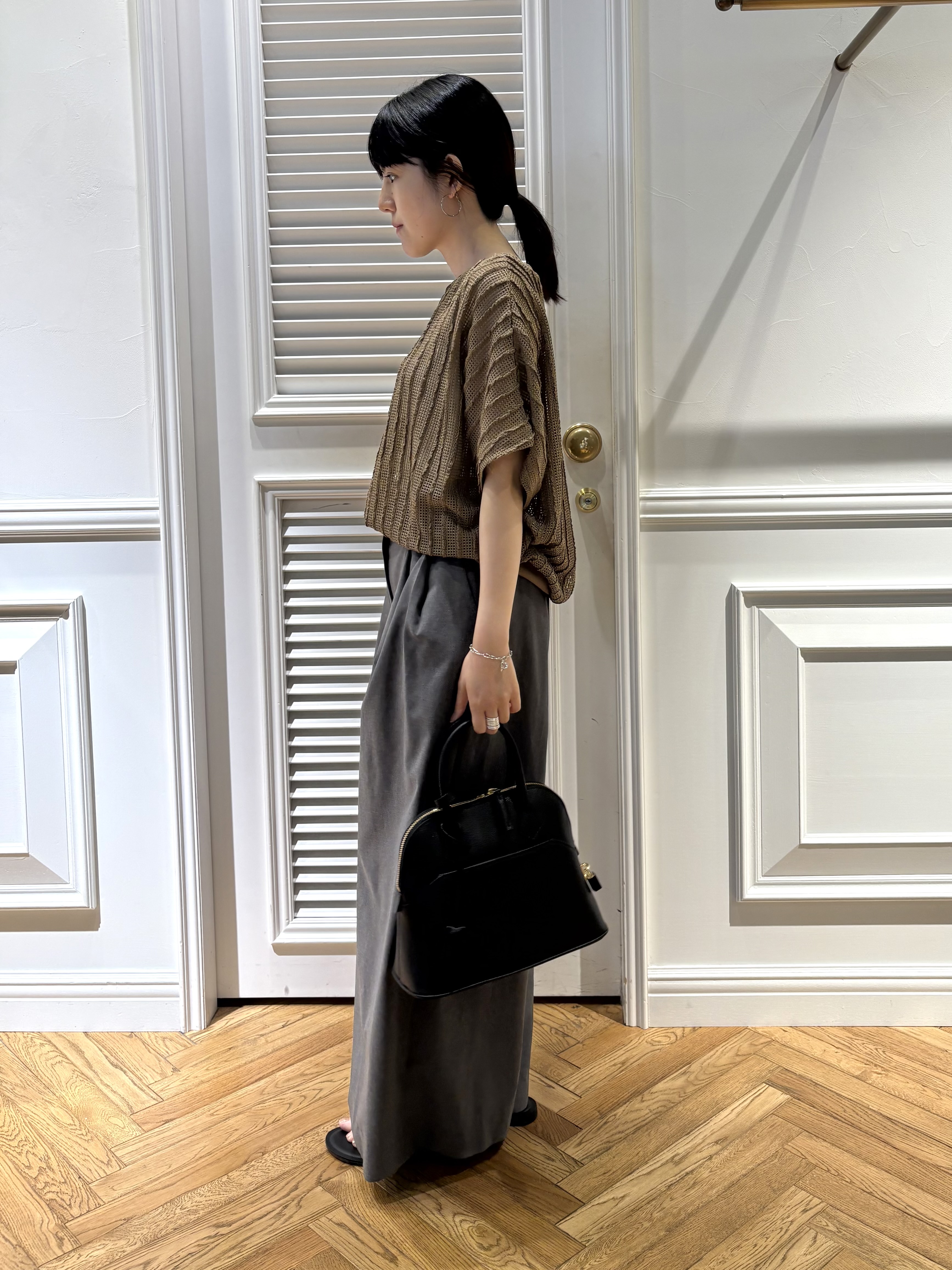 cocoさんの「DRESSTERIOR｜シアーメッシュプルオーバー」を使ったコーディネート