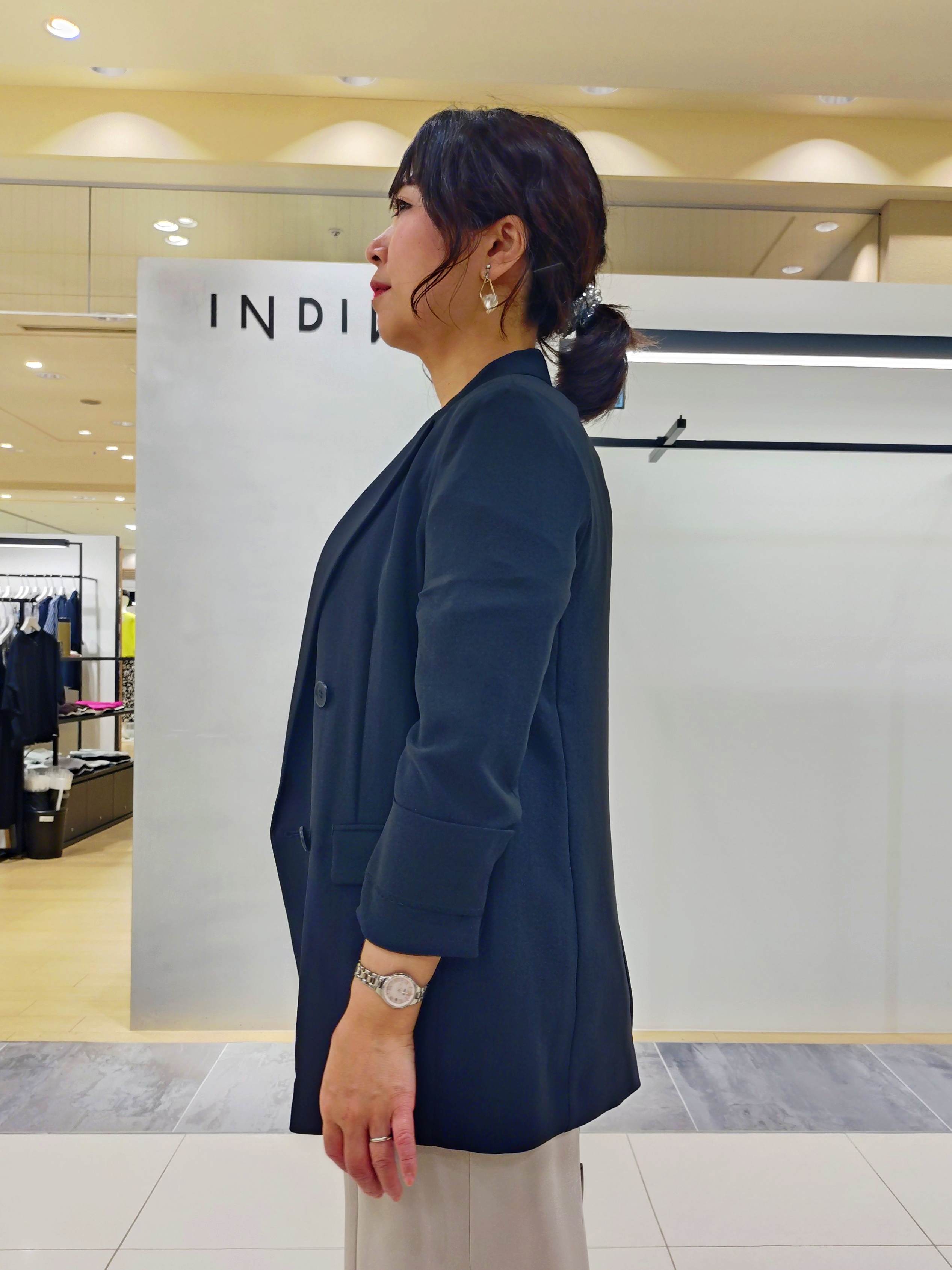 TOMOMIさんの「INDIVI｜【着る日傘】イージーワイドパンツ」を使ったコーディネート