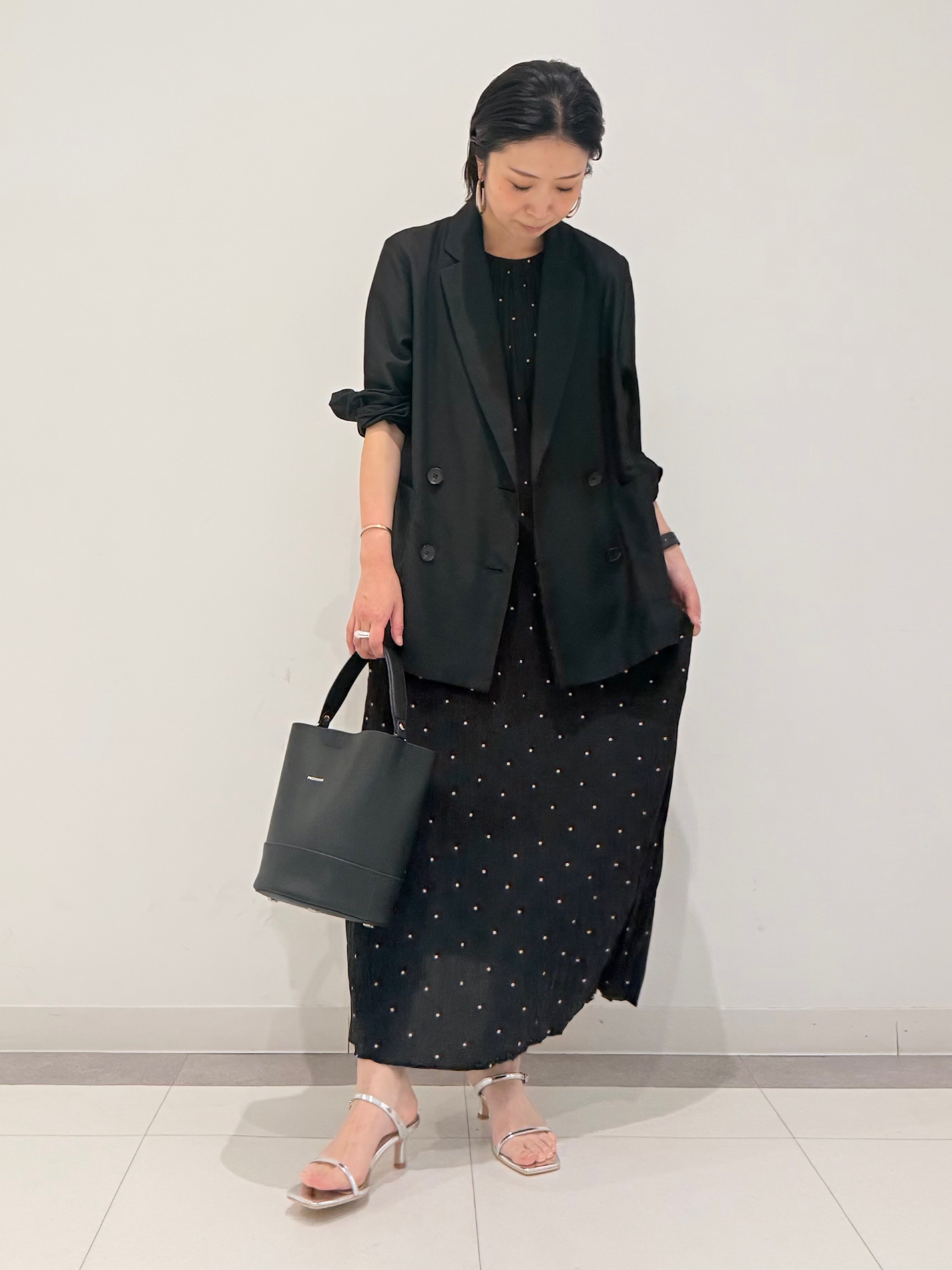 MIYAKAWAさんの「DRESSTERIOR｜【接触冷感/防シワ機能/ウォッシャブル】クールタッチ リネンブレンドシアージャケット」を使ったコーディネート