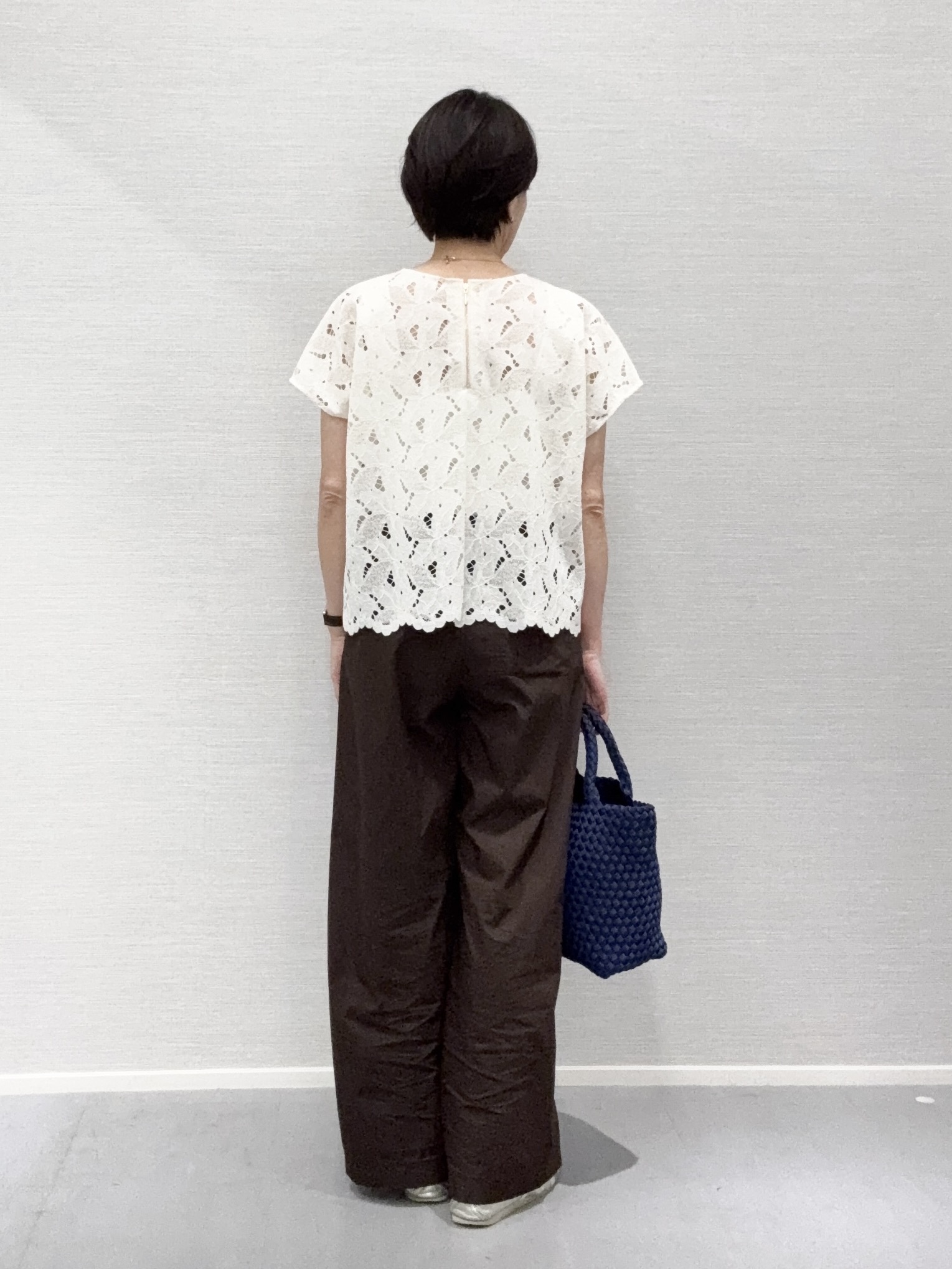 Yukoさんの「UNTITLED｜【セットアップ可能】リーフレースブラウス」を使ったコーディネート