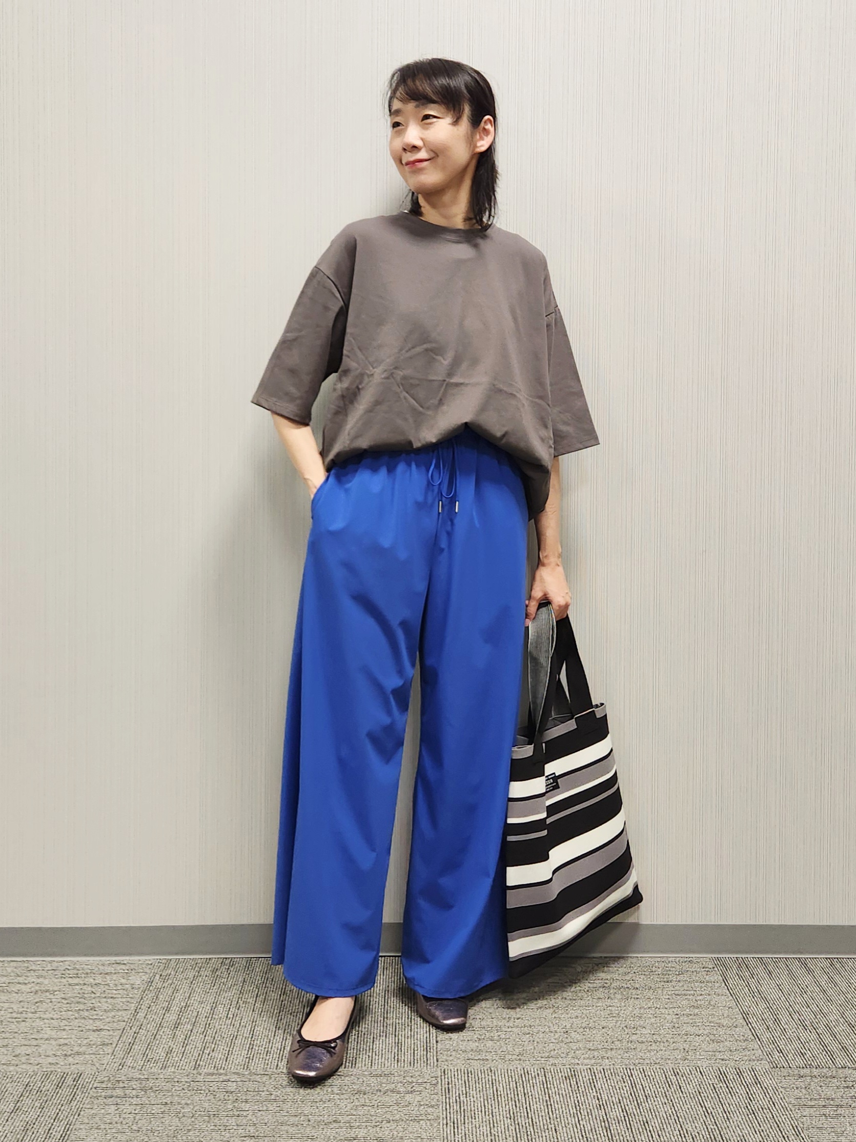 naraさんの「Dessin｜【UVカット/接触冷感】プレーティングTシャツ」を使ったコーディネート