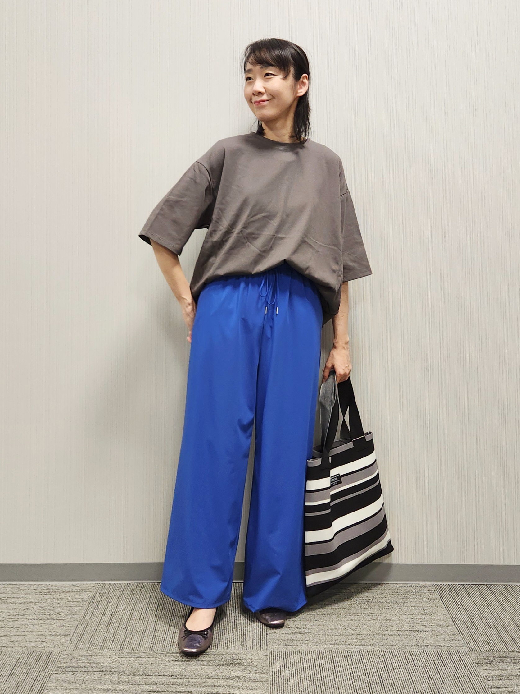 naraさんの「Dessin｜【UVカット/接触冷感】プレーティングTシャツ」を使ったコーディネート