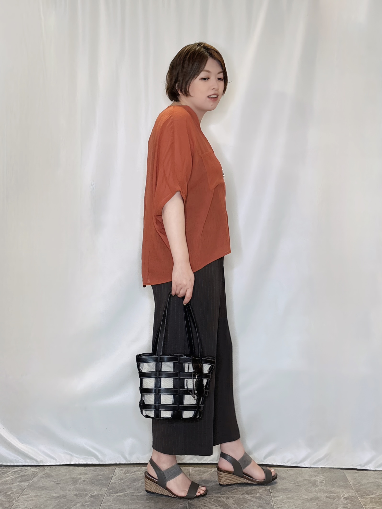 たみさんの「SHOO･LA･RUE｜【洗濯機可】ナチュラルな風合いが魅力 シアードルマンブラウス」を使ったコーディネート