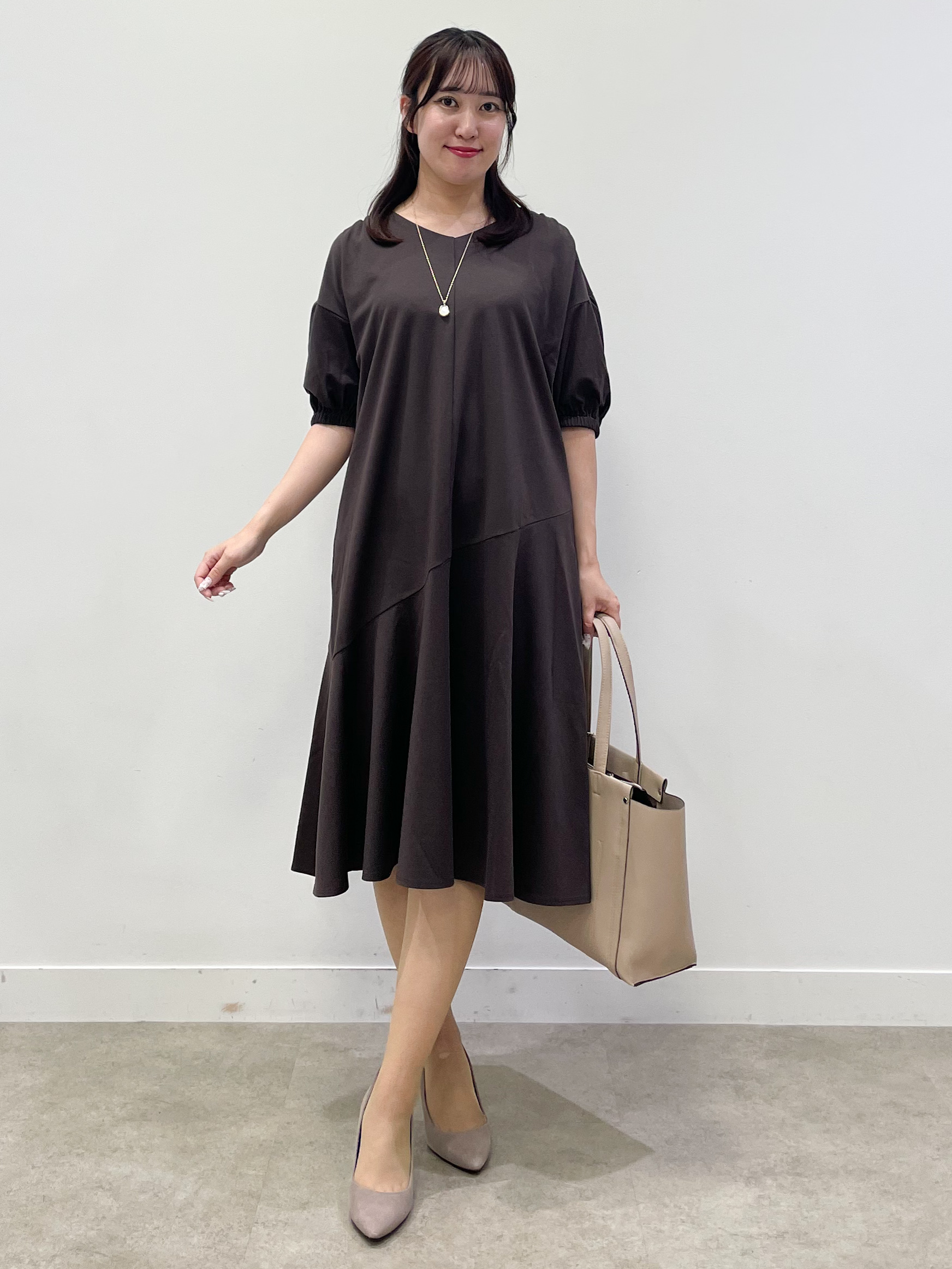 yukariさんの「Reflect｜きれい見えフレアラインワンピース」を使ったコーディネート