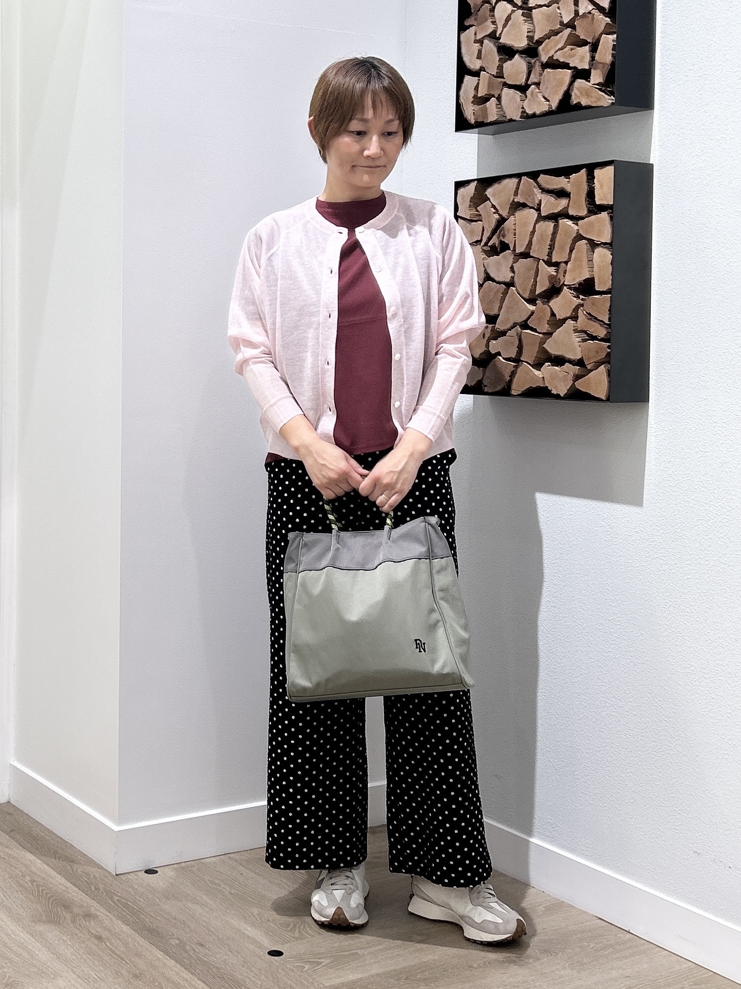 rairaiさんの「Dessin｜お守りカーディガン -ウォッシャブル-」を使ったコーディネート
