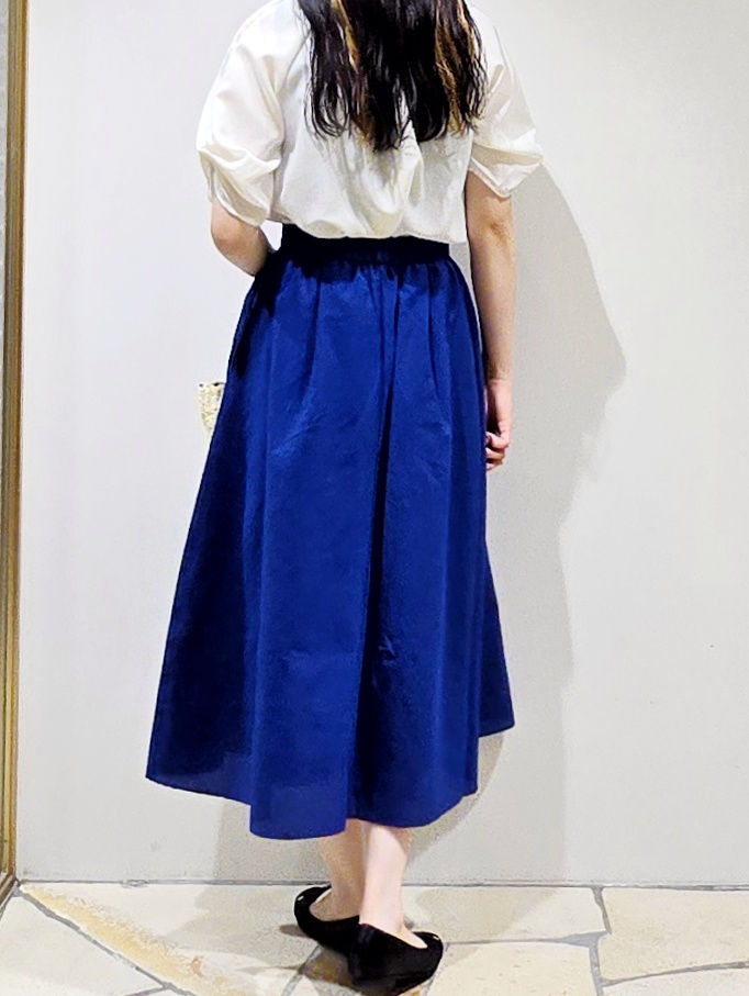 mochiさんの「index｜【接触冷感／吸水速乾】リネンライク タックスリーブブラウス《セットアップ対応／洗濯機OK》」を使ったコーディネート