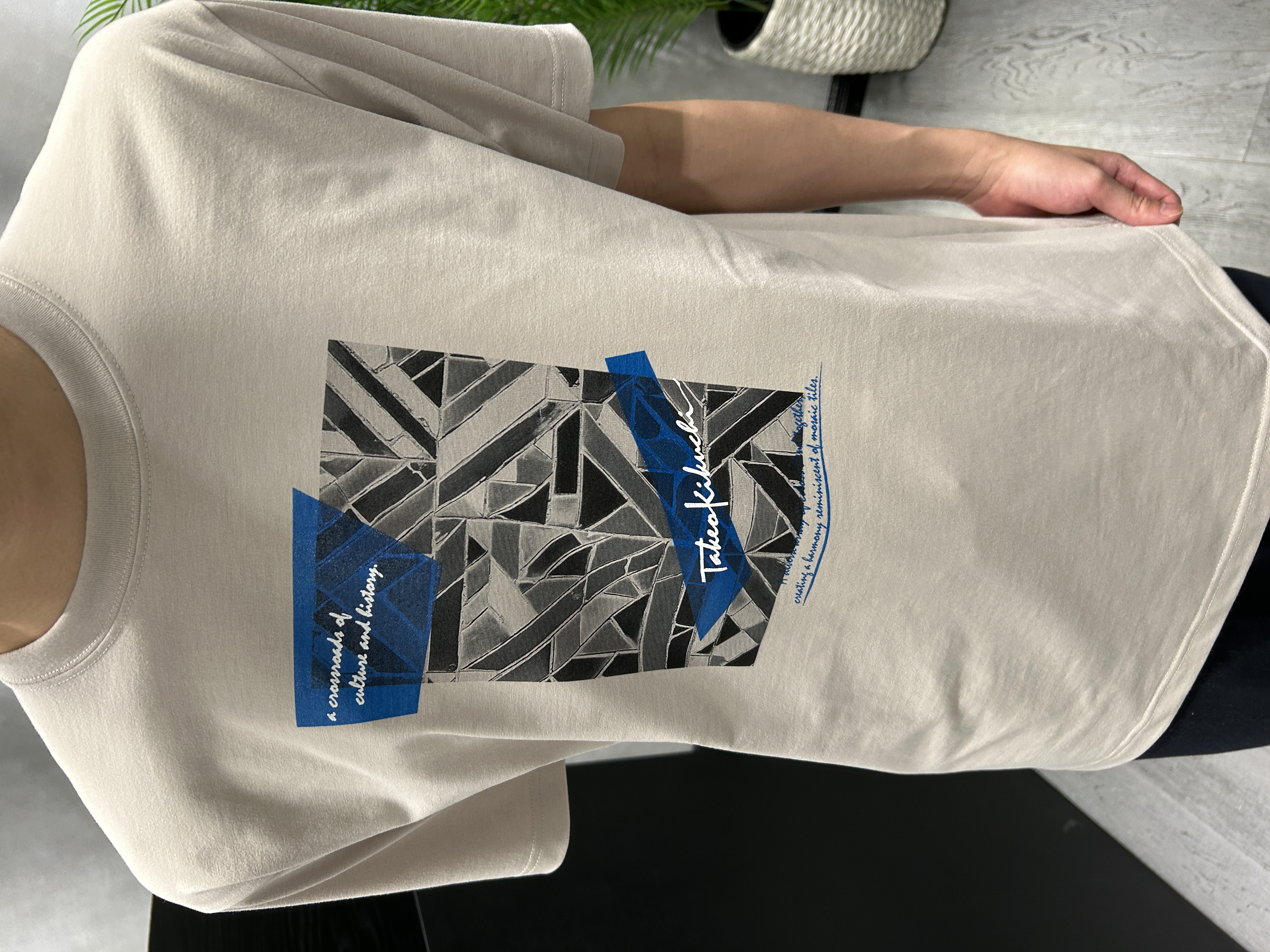 ruiさんの「TAKEO KIKUCHI｜モノクロタイルTシャツ」を使ったコーディネート