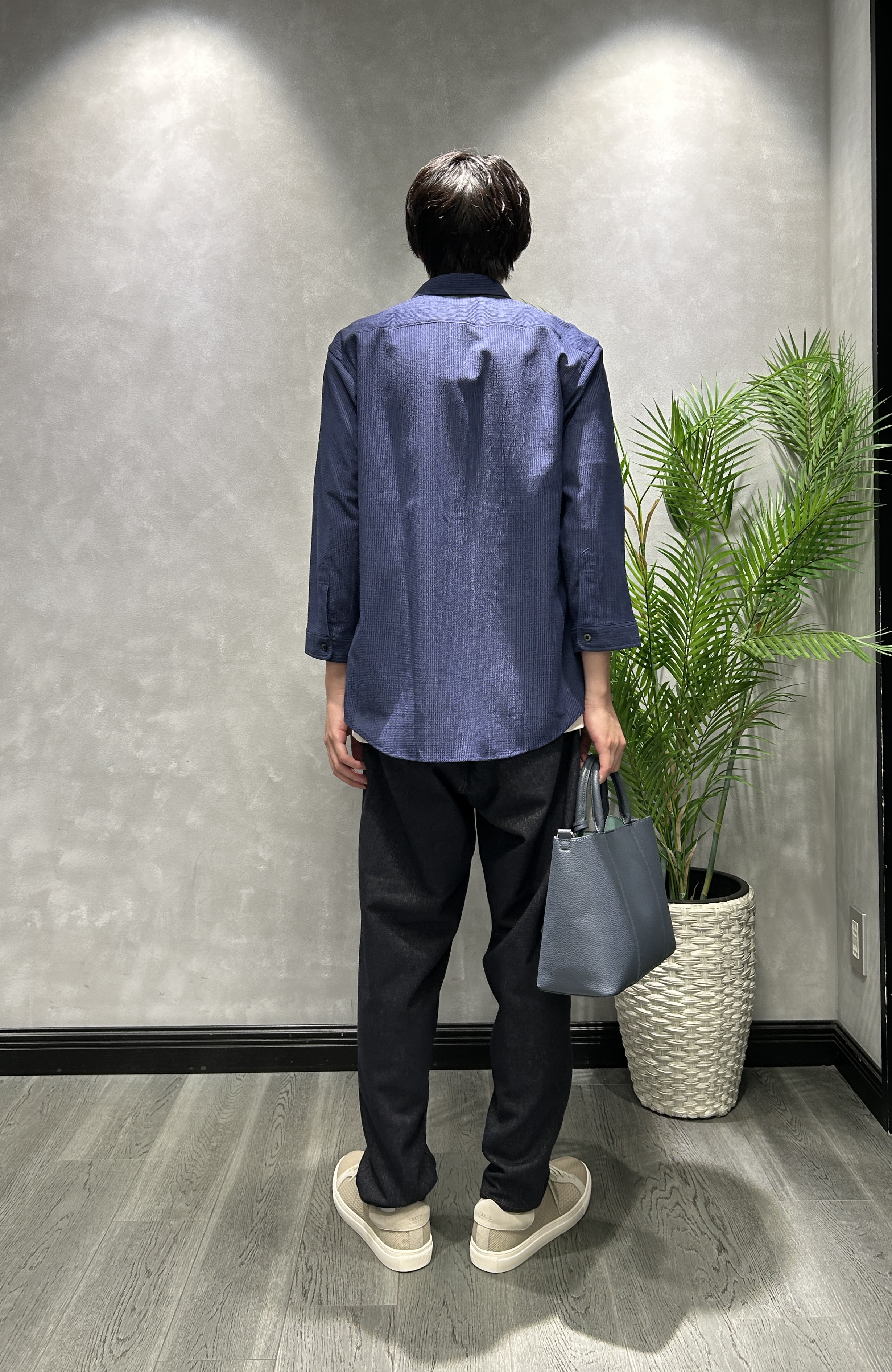 ruiさんの「TAKEO KIKUCHI｜【通気性】トリコットサッカー 7分袖シャツ」を使ったコーディネート