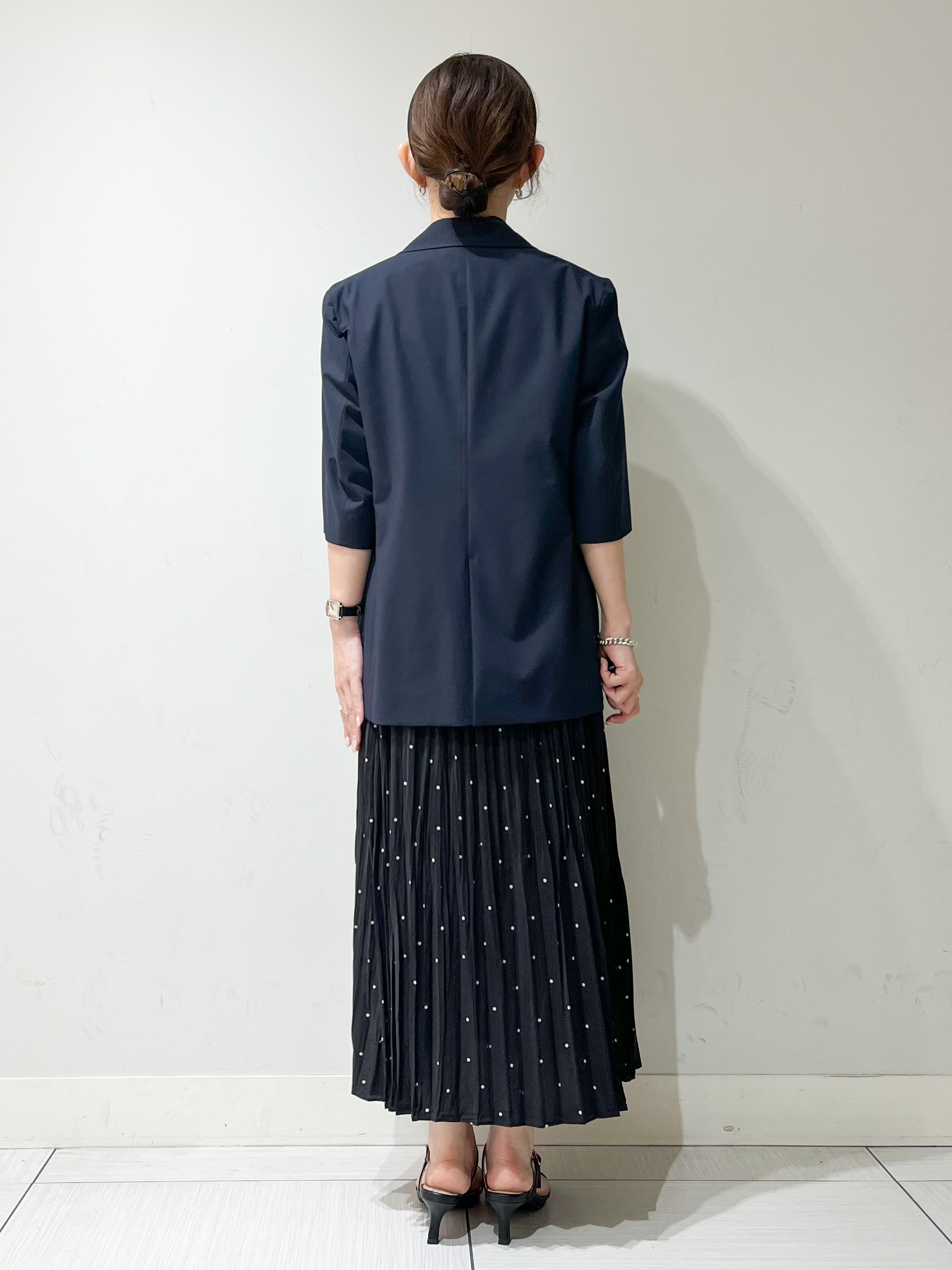 じゅんさんの「DRESSTERIOR｜【接触冷感/セットアップ可】 2WAYストレッチスリークオータージャケット」を使ったコーディネート