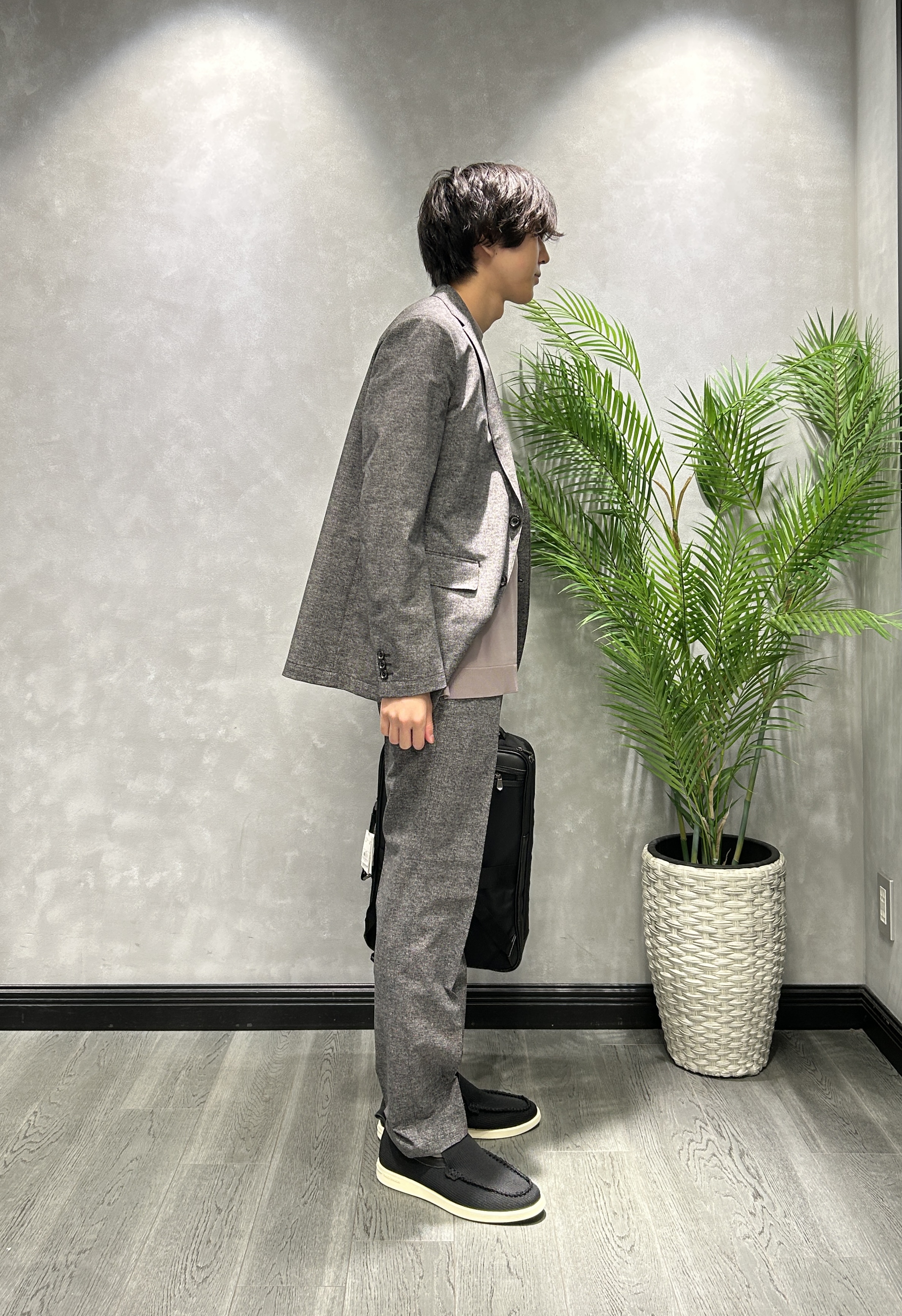 ruiさんの「TAKEO KIKUCHI｜【抗菌防臭】COOL DOTS（R）ドビープリント ジャケット」を使ったコーディネート