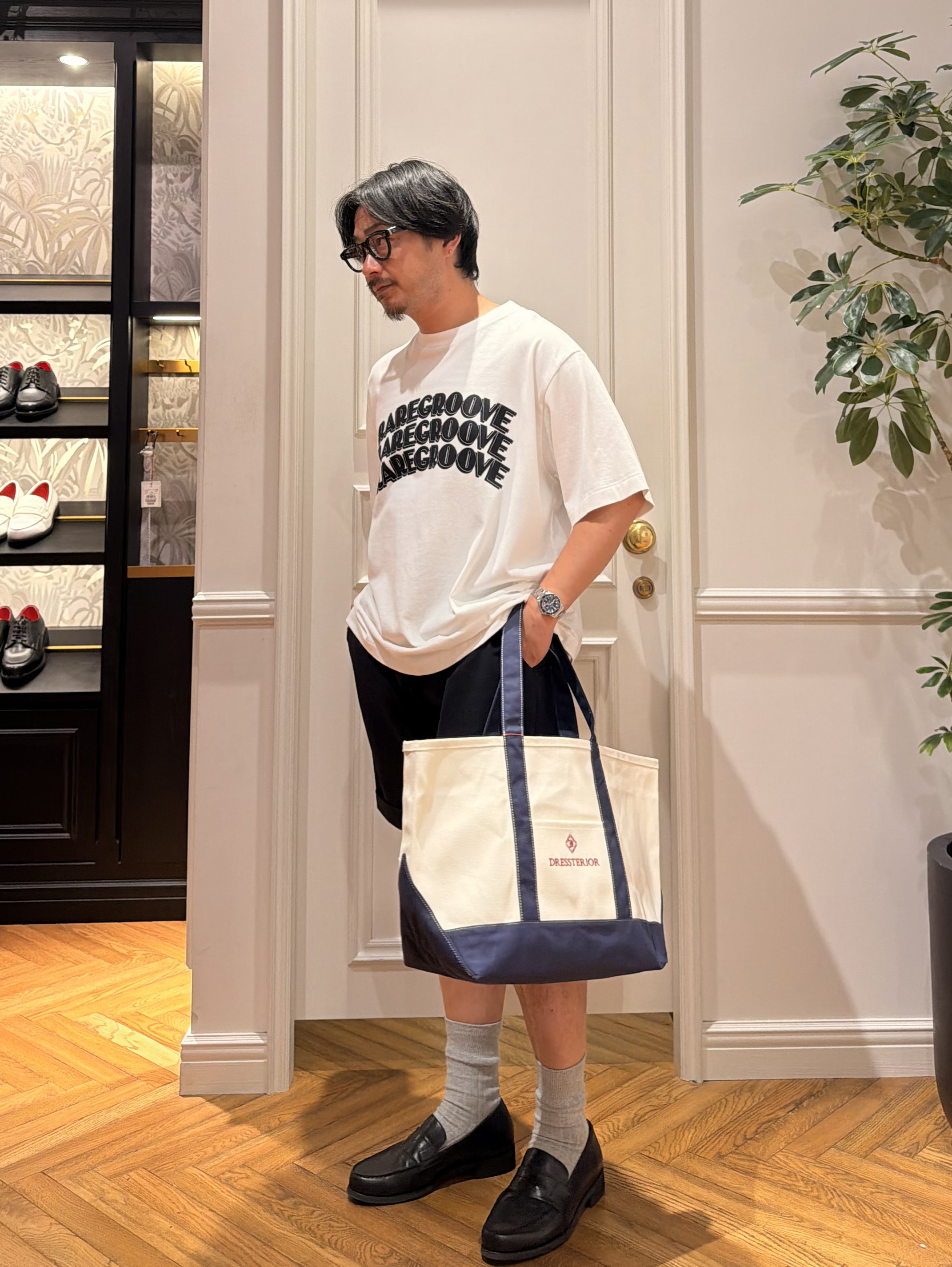 鶴田大士さんの「DRESSTERIOR｜【干場義雅&times;MOVB&times;DRESSTERIOR/ウォッシャブル】トリプルコラボ DUPLEX COTT」を使ったコーディネート