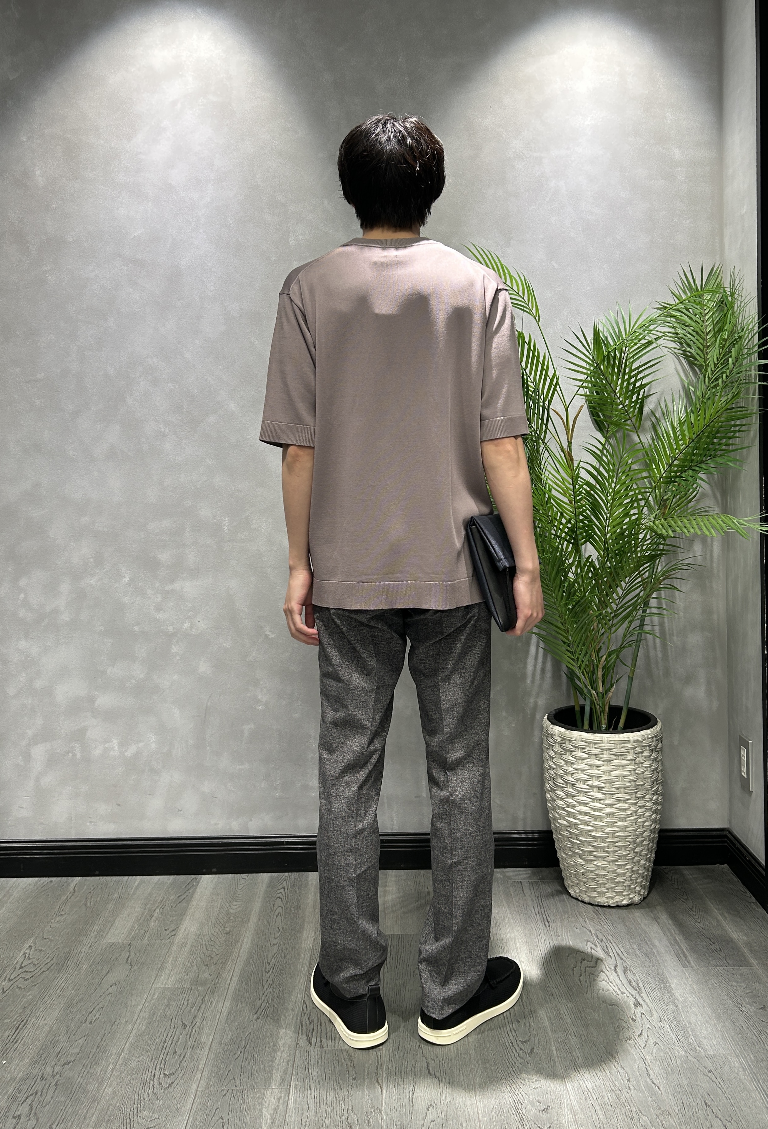 ruiさんの「TAKEO KIKUCHI｜【接触冷感/洗える】ヴィスコースナイロンモックネックニット」を使ったコーディネート
