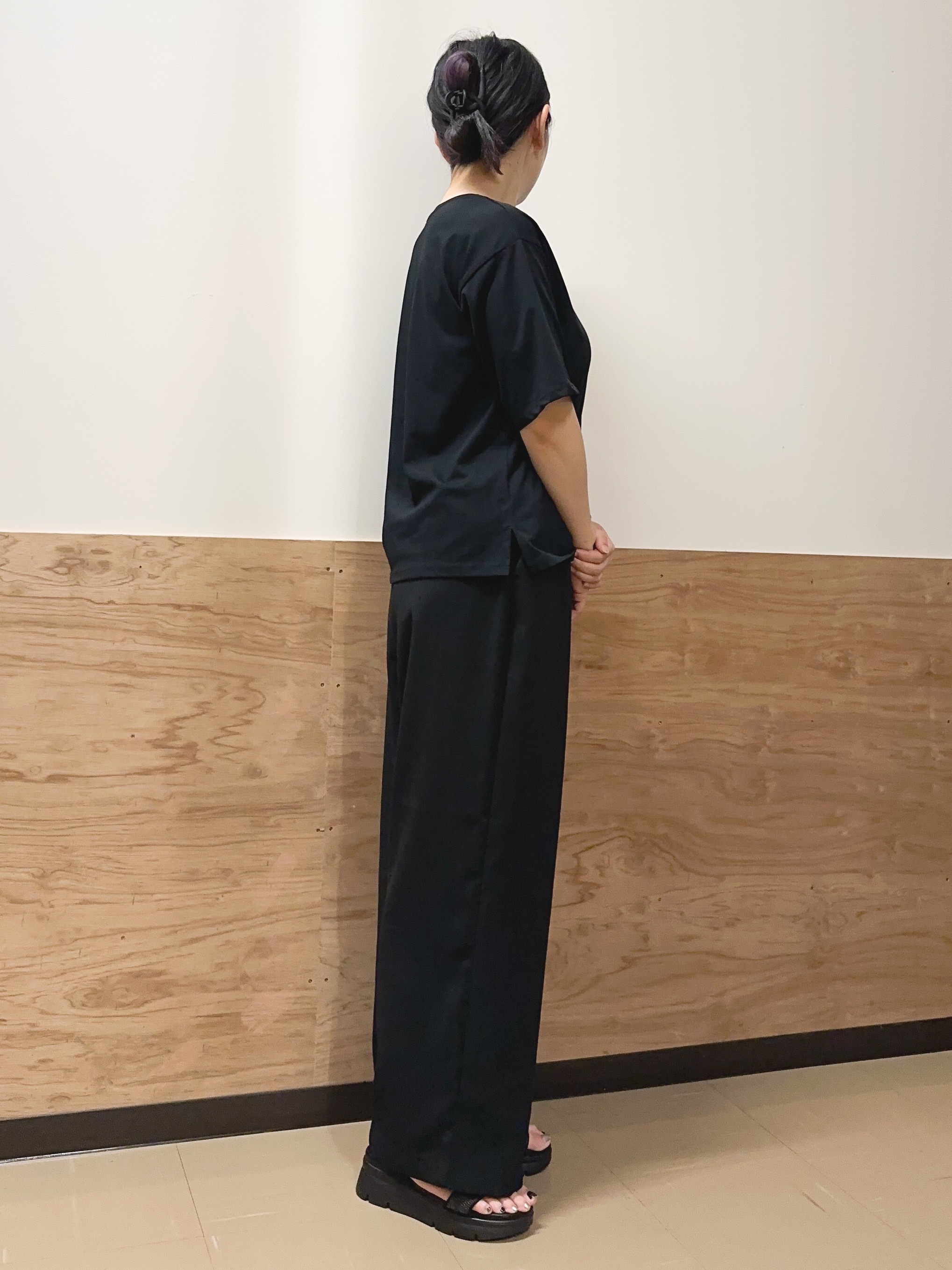 すーさんの「grove｜【UVカット/接触冷感】プリントアソート5分袖Tシャツ」を使ったコーディネート