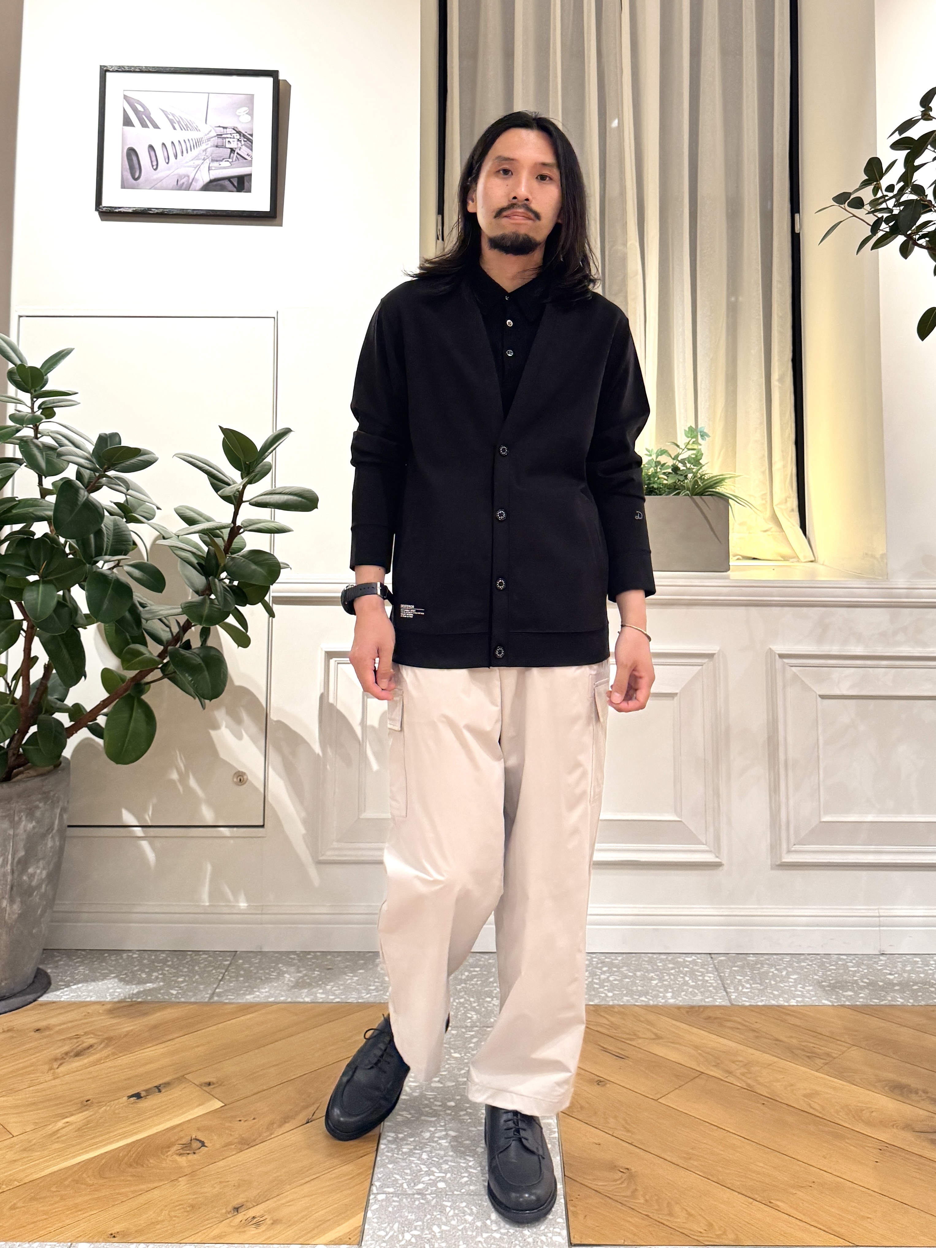 kawarataniさんの「DRESSTERIOR｜【接触冷感／セットアップ可】ドライタッチ ハイカウントカットソー カーディガン」を使ったコーディネート