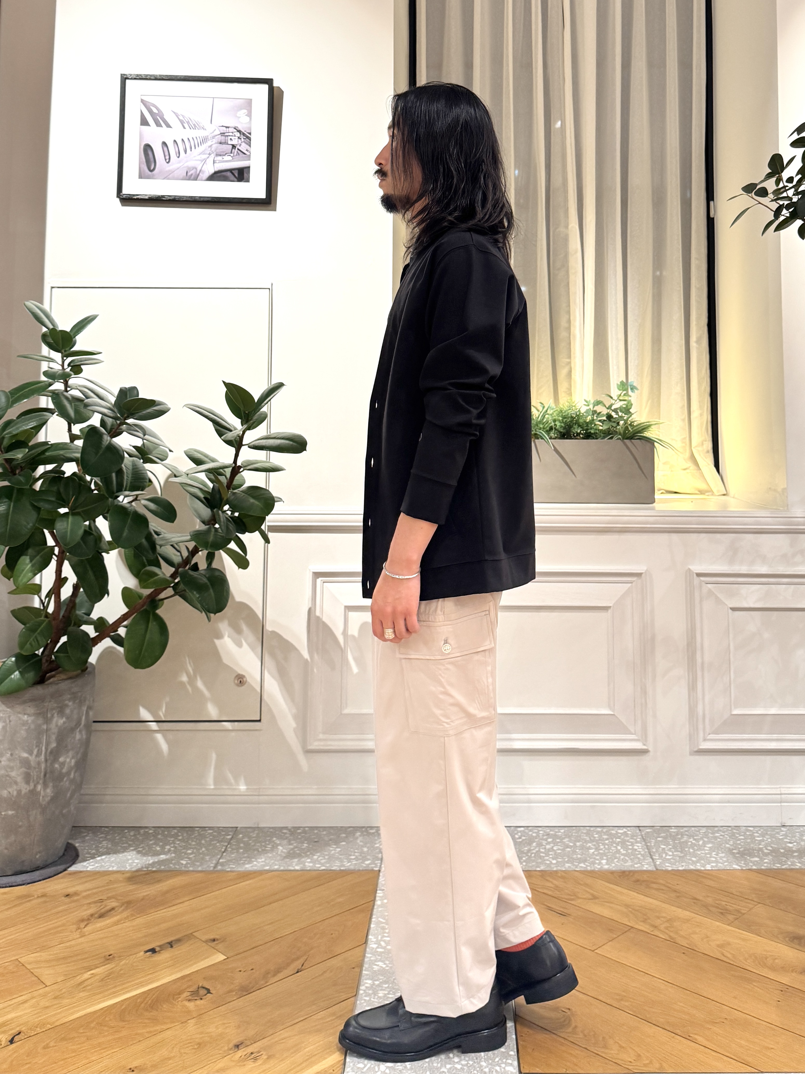 kawarataniさんの「DRESSTERIOR｜【接触冷感／セットアップ可】ドライタッチ ハイカウントカットソー カーディガン」を使ったコーディネート