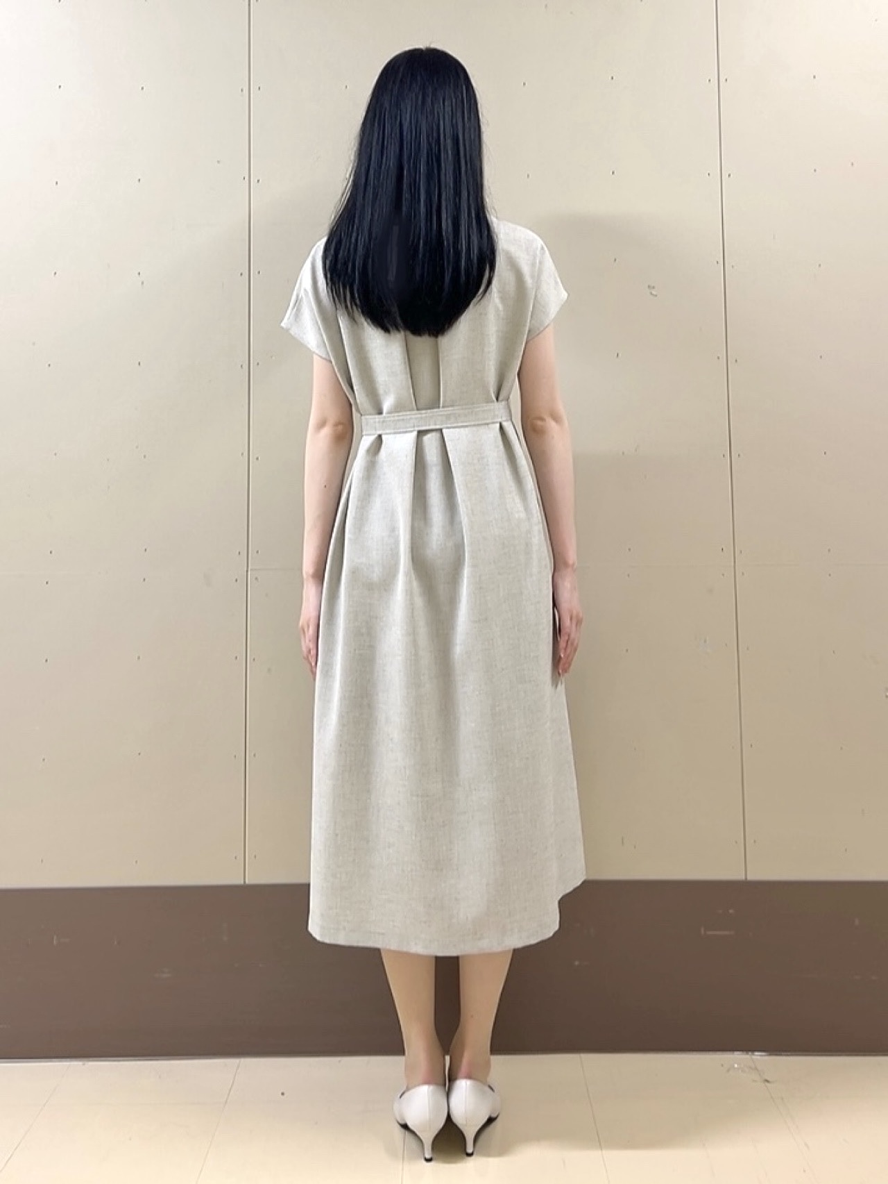 sechiさんの「UNTITLED｜【さらりと快適/セットアップ可/UV/接触冷感】スラブカラーレスジャケット」を使ったコーディネート