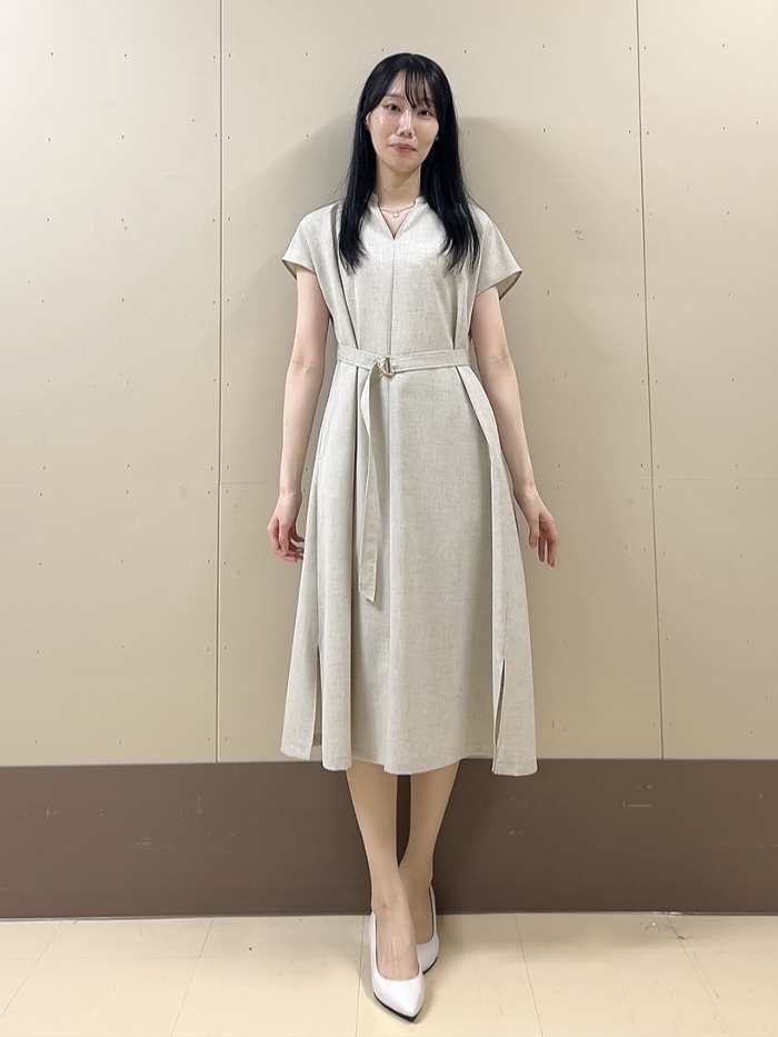 sechiさんの「UNTITLED｜【さらりと快適/セットアップ可/UV/接触冷感】スラブカラーレスジャケット」を使ったコーディネート