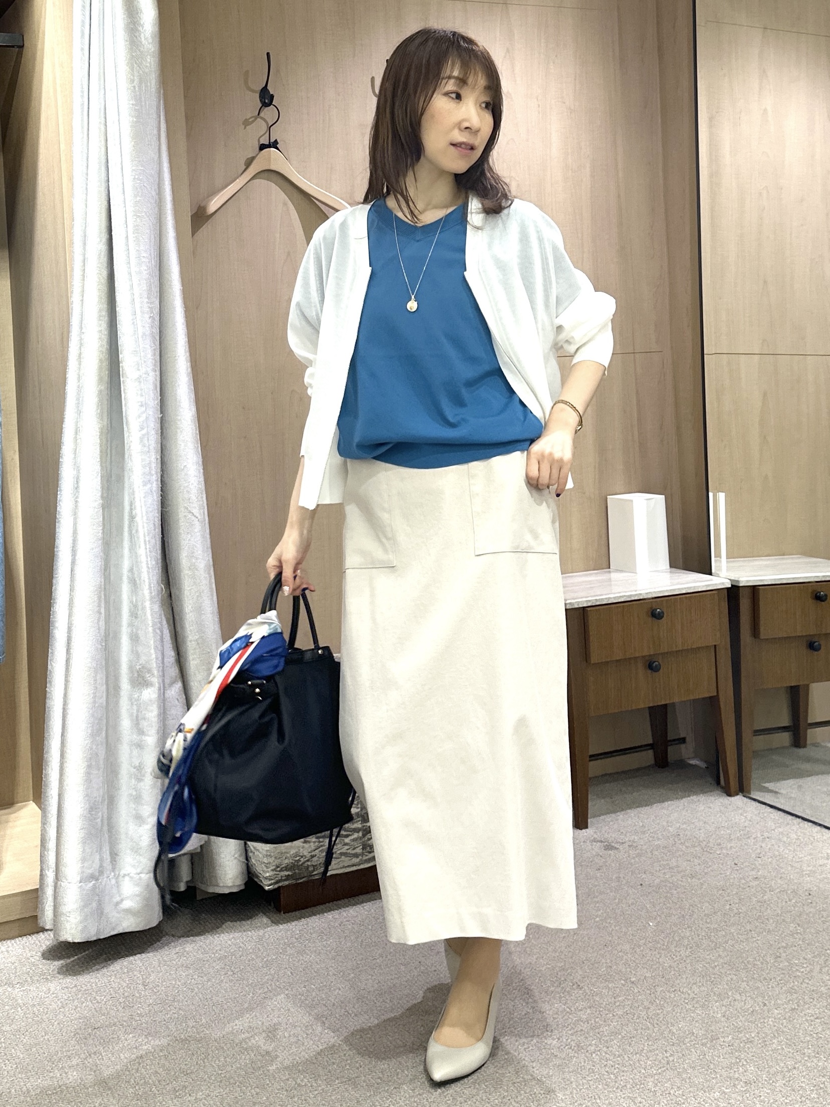 Miwaさんの「UNTITLED｜【前後2WAY】ドライタッチコットンプルオーバー」を使ったコーディネート