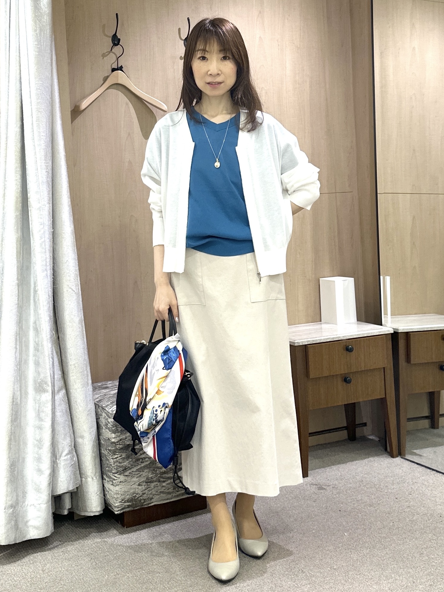 Miwaさんの「UNTITLED｜【前後2WAY】ドライタッチコットンプルオーバー」を使ったコーディネート