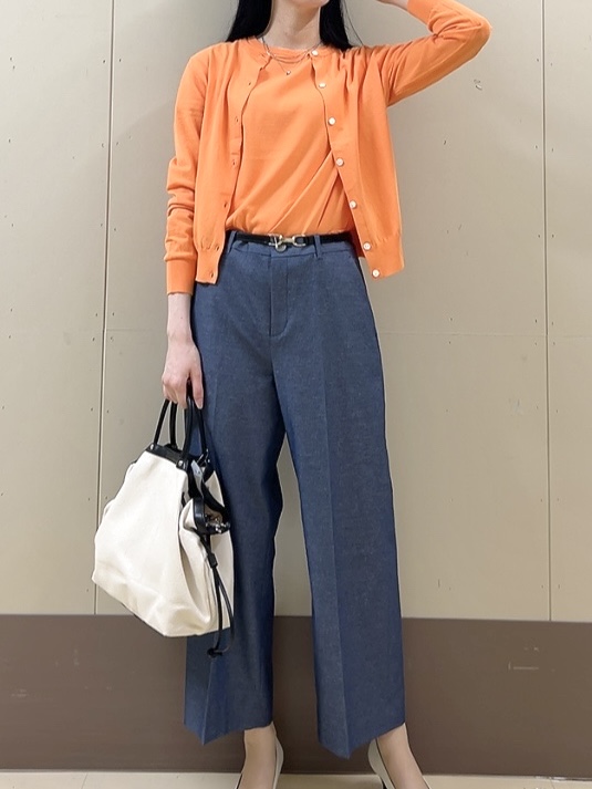 sechiさんの「UNTITLED｜【9色展開/アンサンブル可】コットンクルーネックカーディガン」を使ったコーディネート