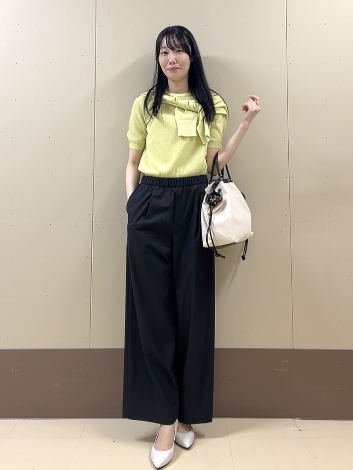 sechiさんの「UNTITLED｜【アンサンブル可】ラメ混クルーネックカーディガン」を使ったコーディネート