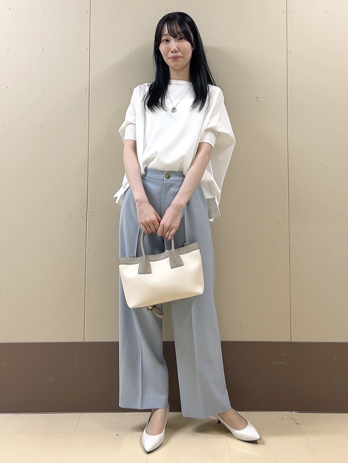 sechiさんの「UNTITLED｜【アンサンブル可/洗える】シアーレーヨンニット」を使ったコーディネート