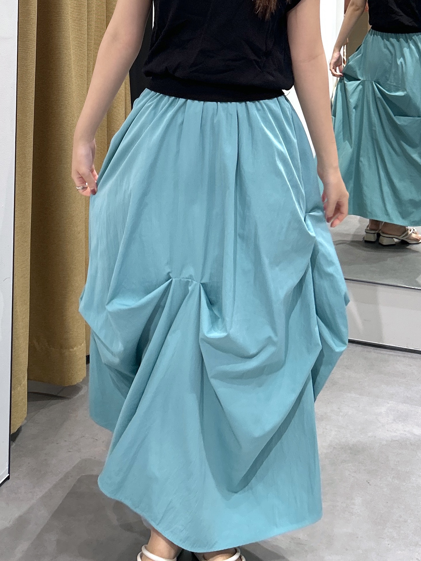 Renoさんの「INDIVI｜シアーフレンチポロ【接触冷感】」を使ったコーディネート