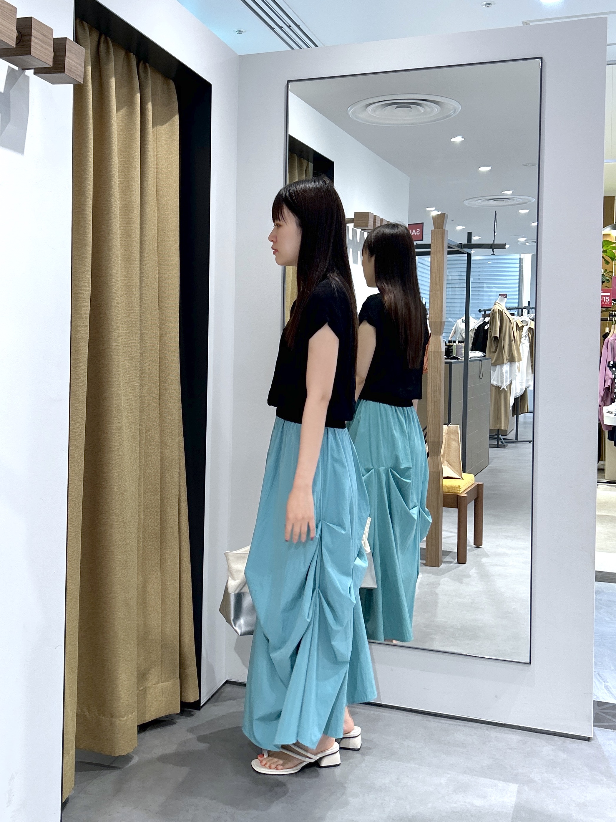 Renoさんの「INDIVI｜シアーフレンチポロ【接触冷感】」を使ったコーディネート
