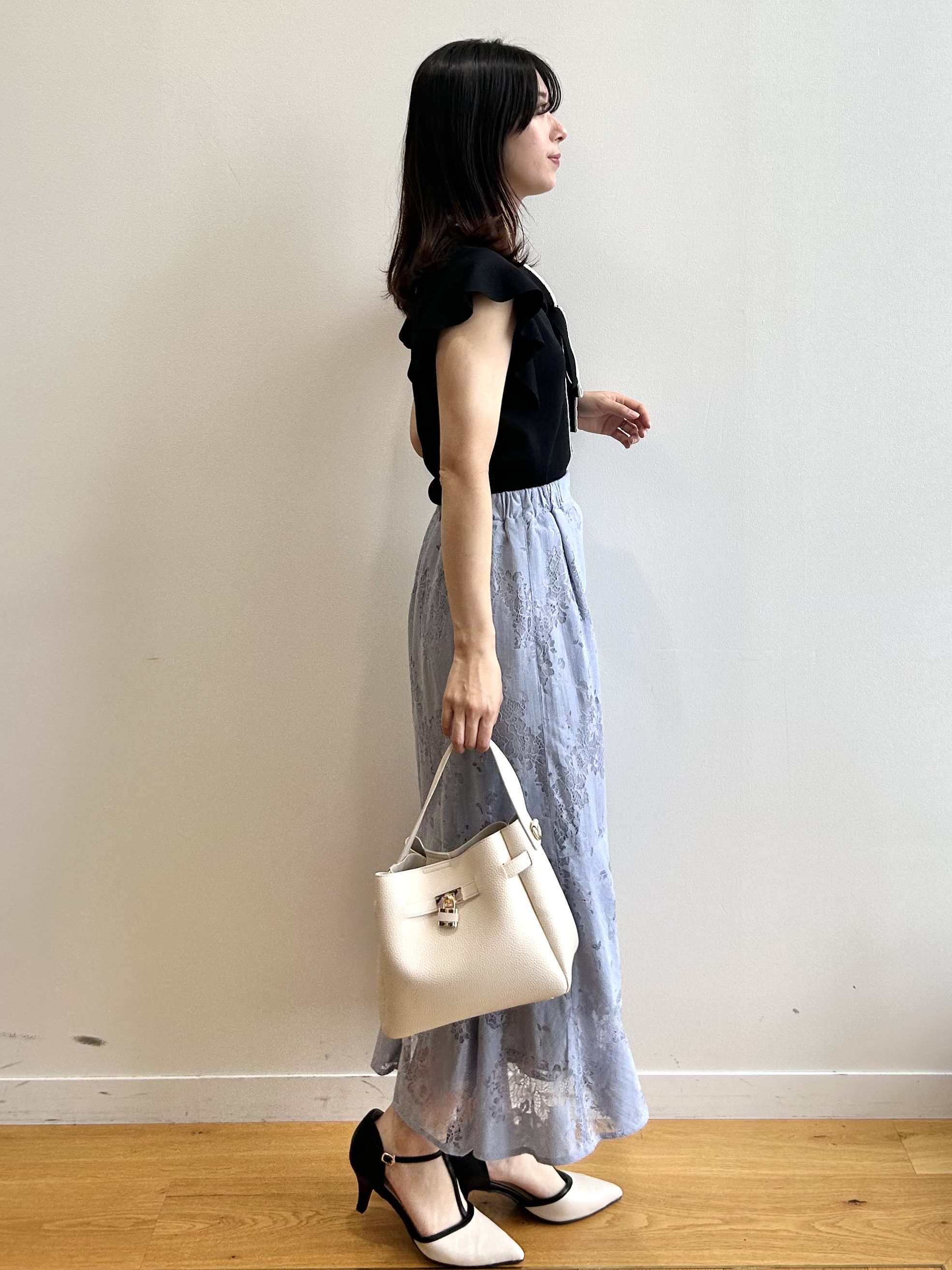 RINAさんの「index｜レースマーメイドスカート【洗濯機OK】」を使ったコーディネート