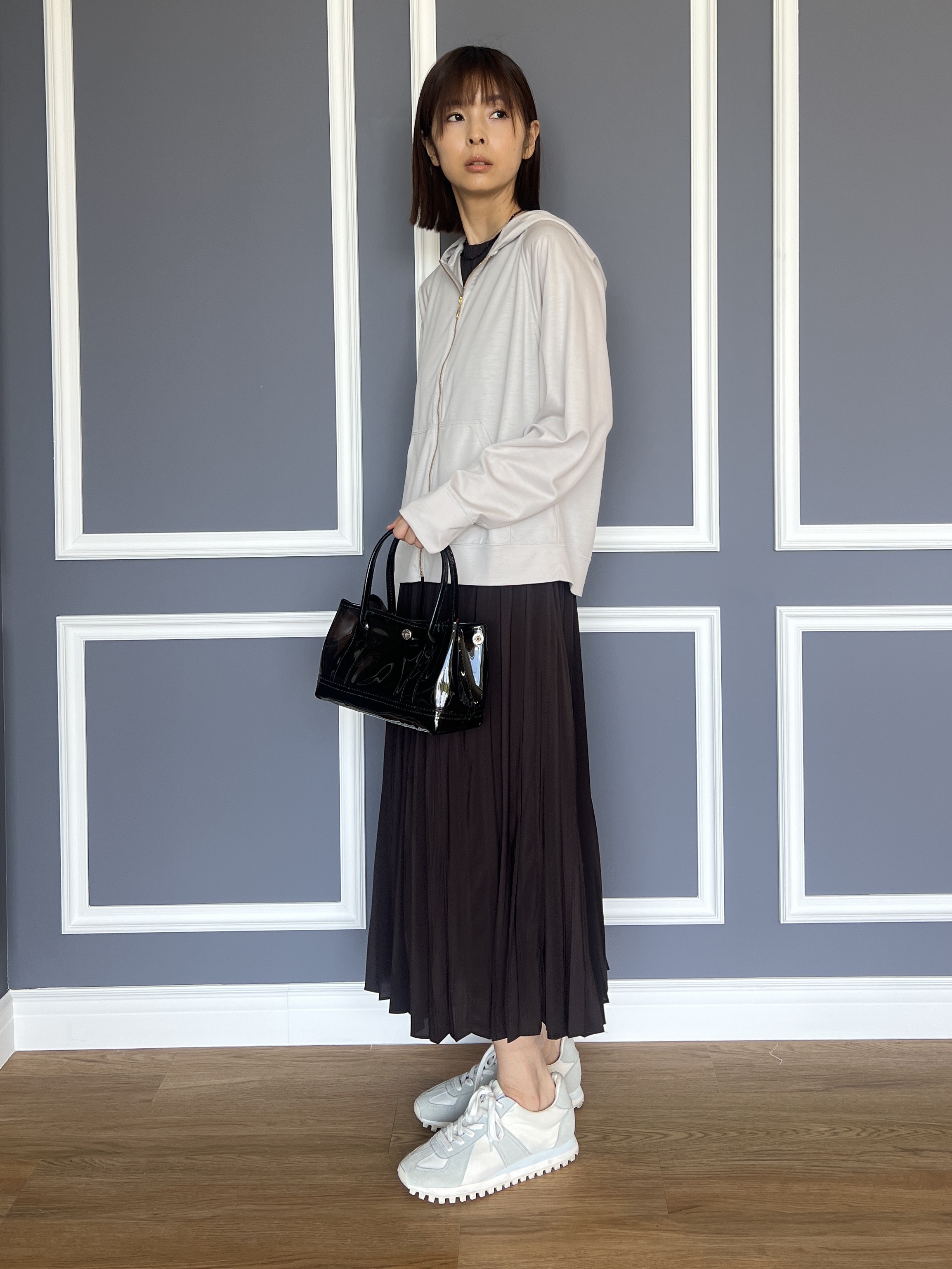 misaさんの「DRESSTERIOR｜【接触冷感/日除け対策】UVカット サマーライトパーカー」を使ったコーディネート